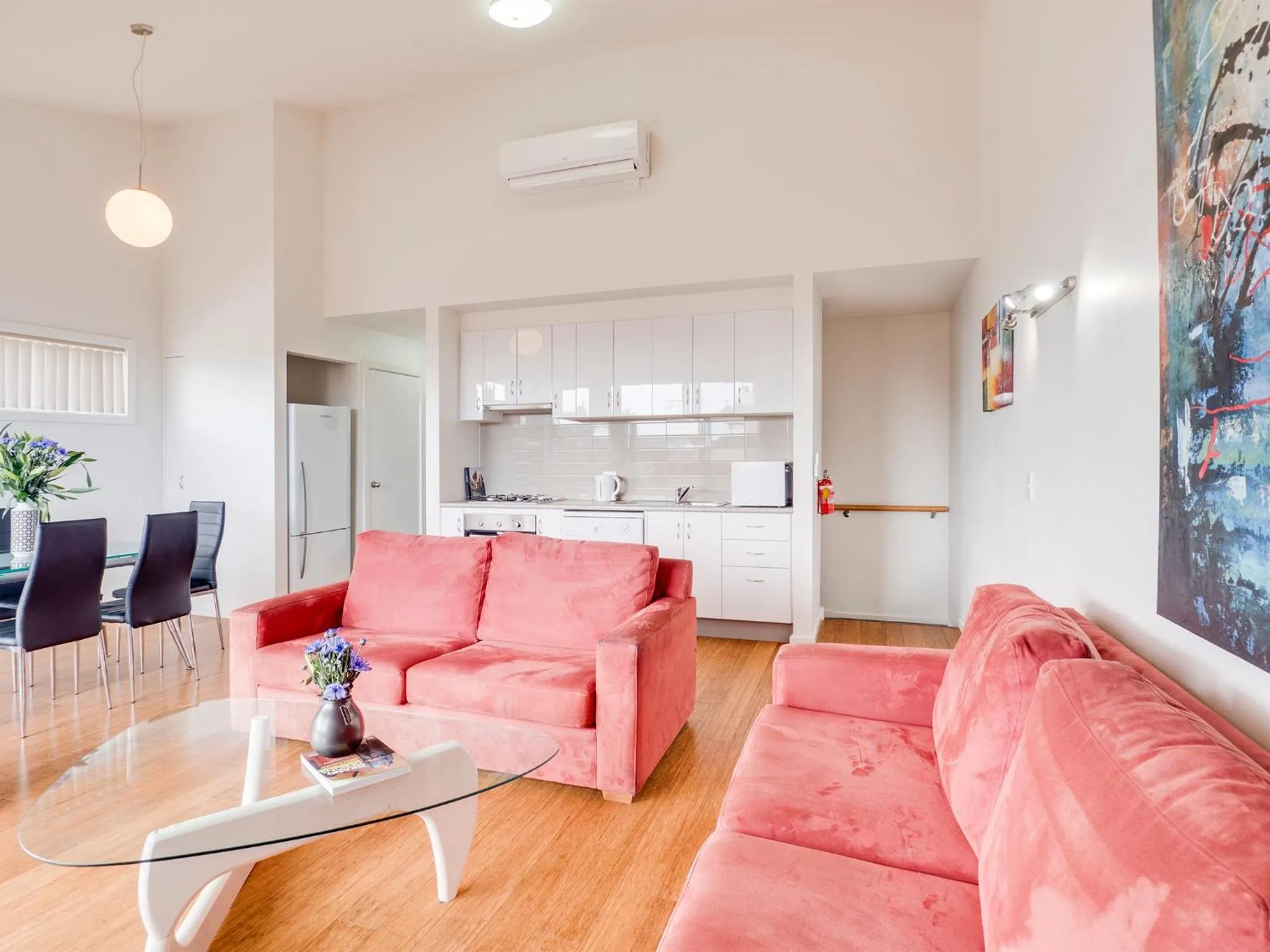 Living room in McKillop Geelong by Gold Star Stays
