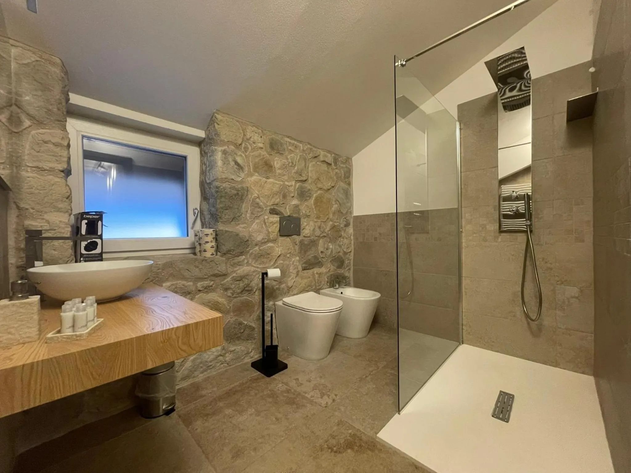 Shower in SnowLake Suite & Apartment