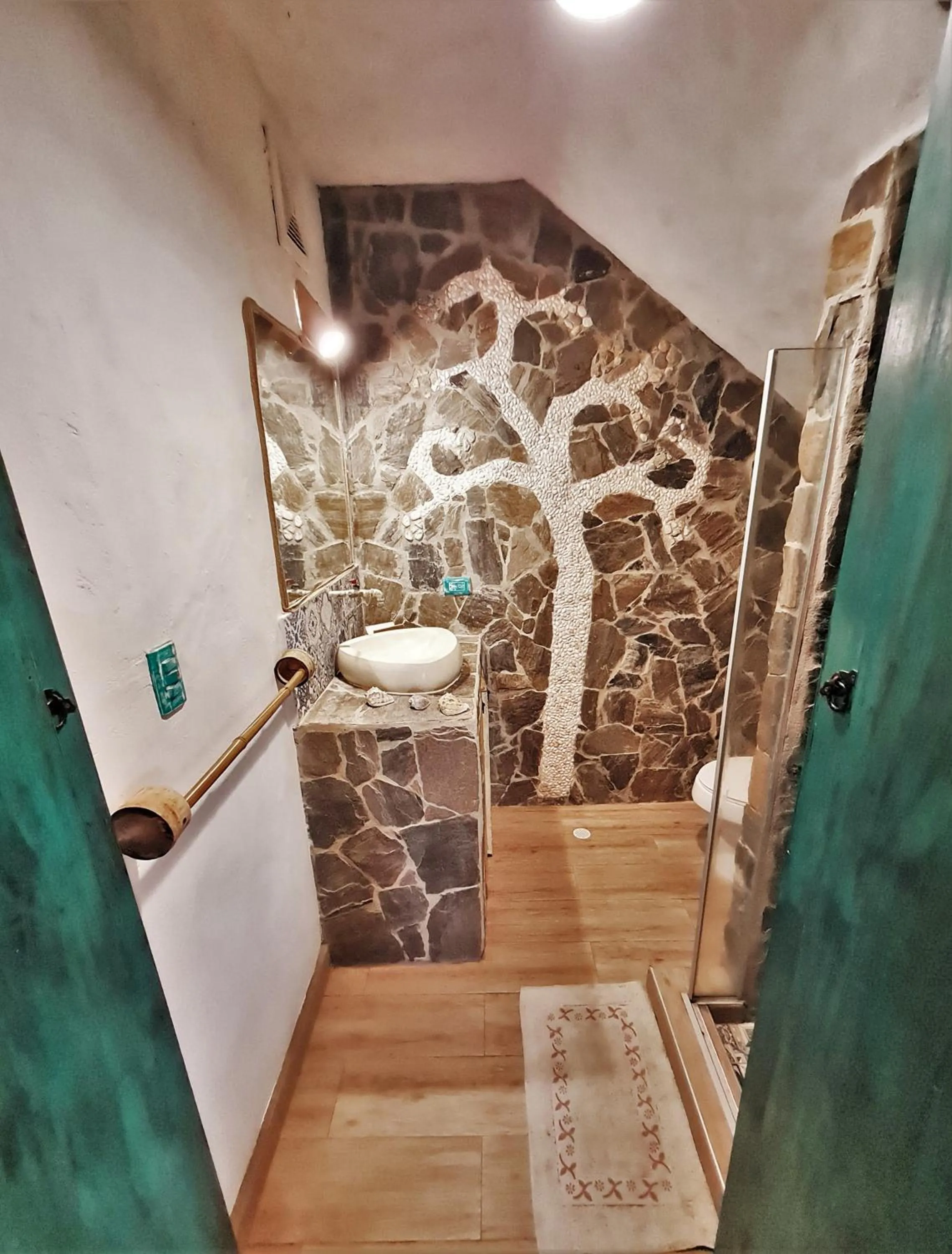 Bathroom in Eco-Hotel Chevere Beach