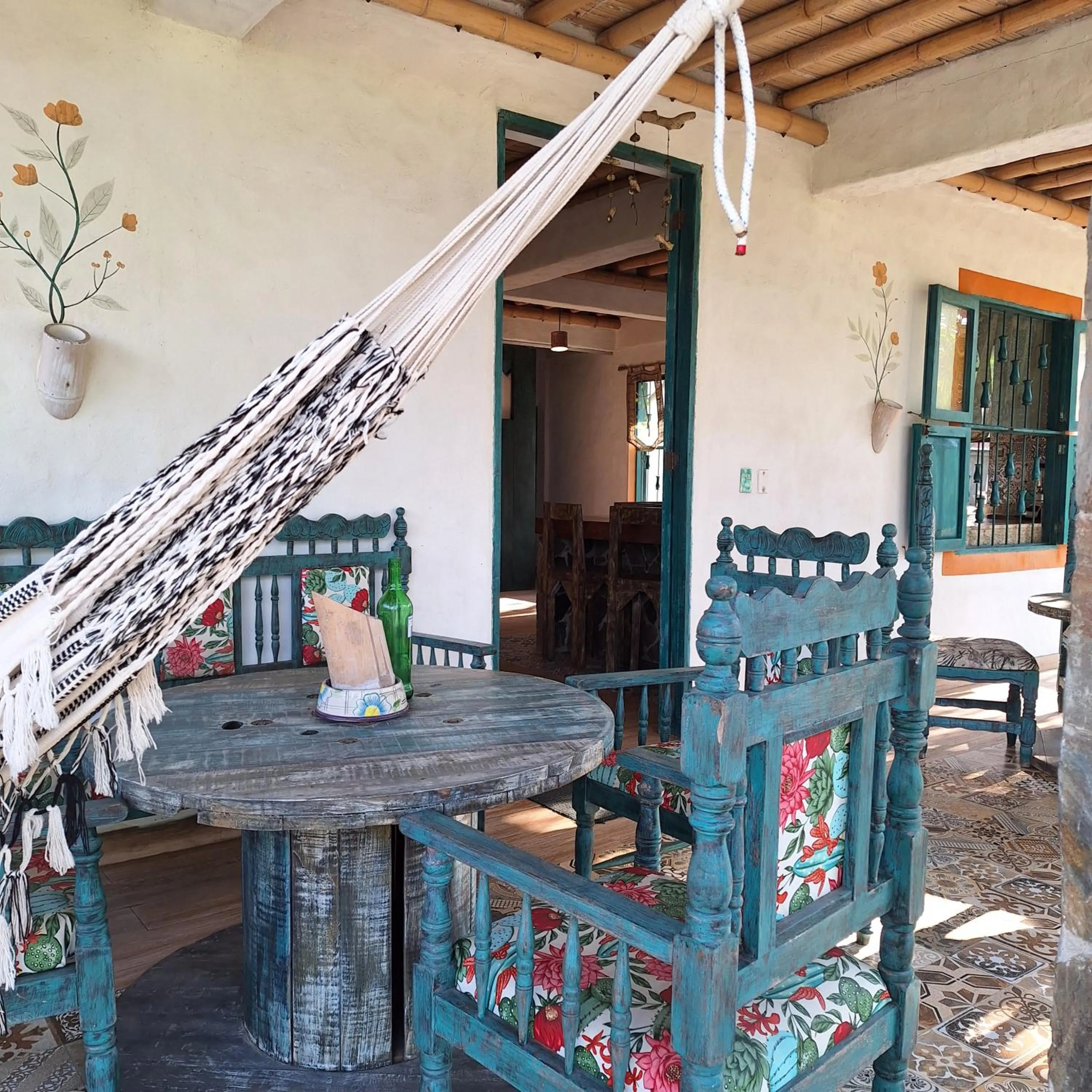 Dining area in Eco-Hotel Chevere Beach