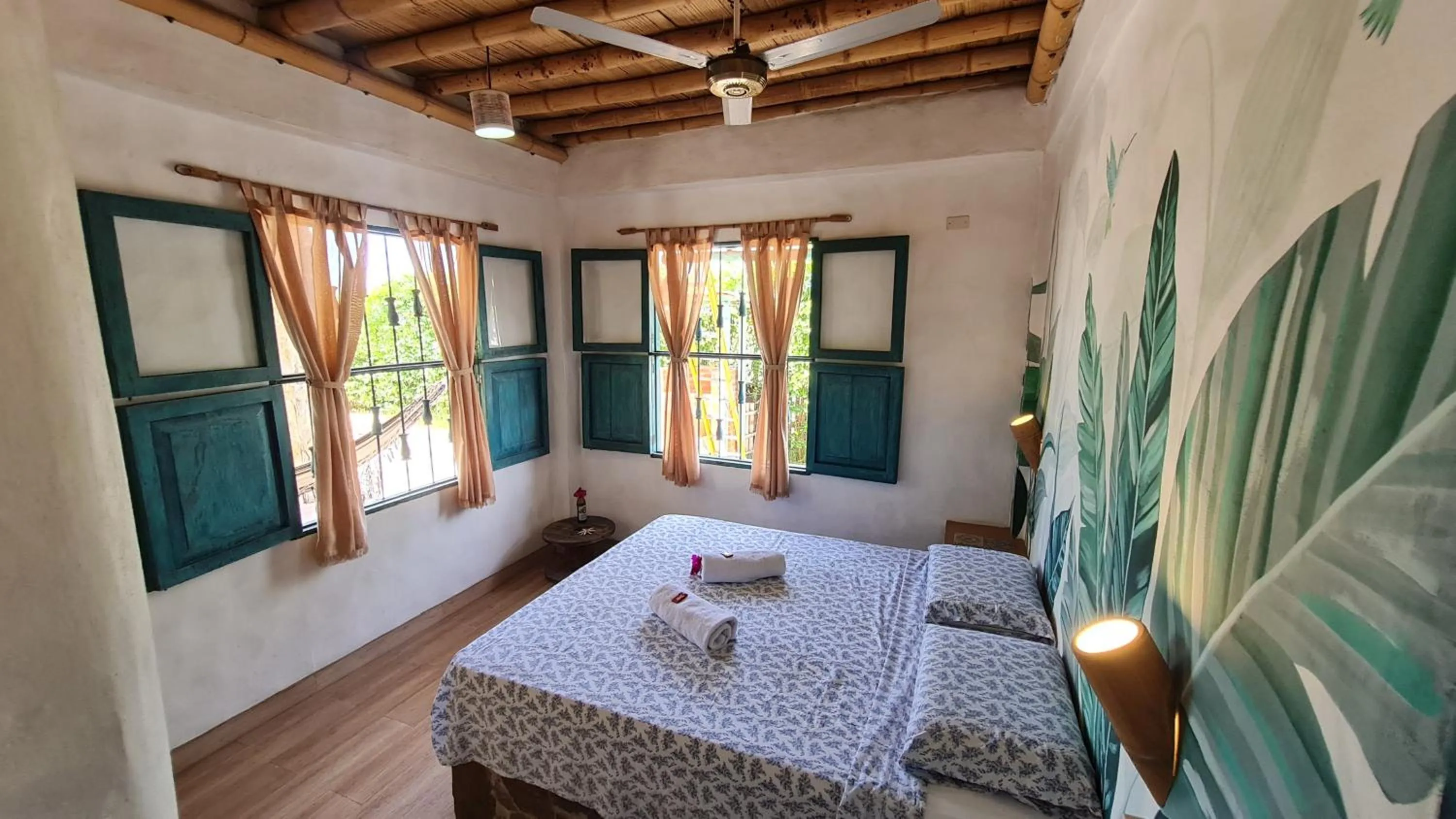 Bed in Eco-Hotel Chevere Beach