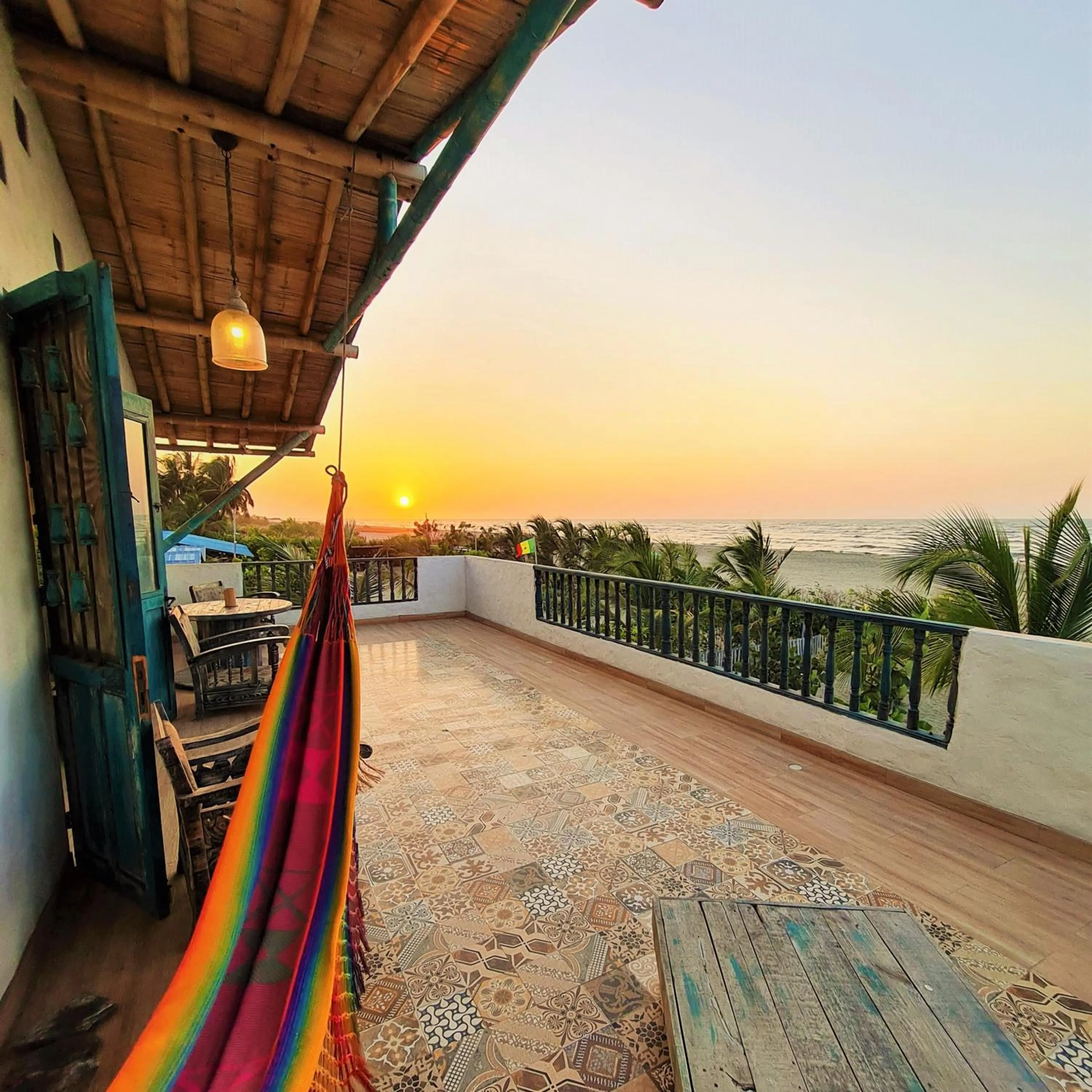 Balcony/Terrace in Eco-Hotel Chevere Beach