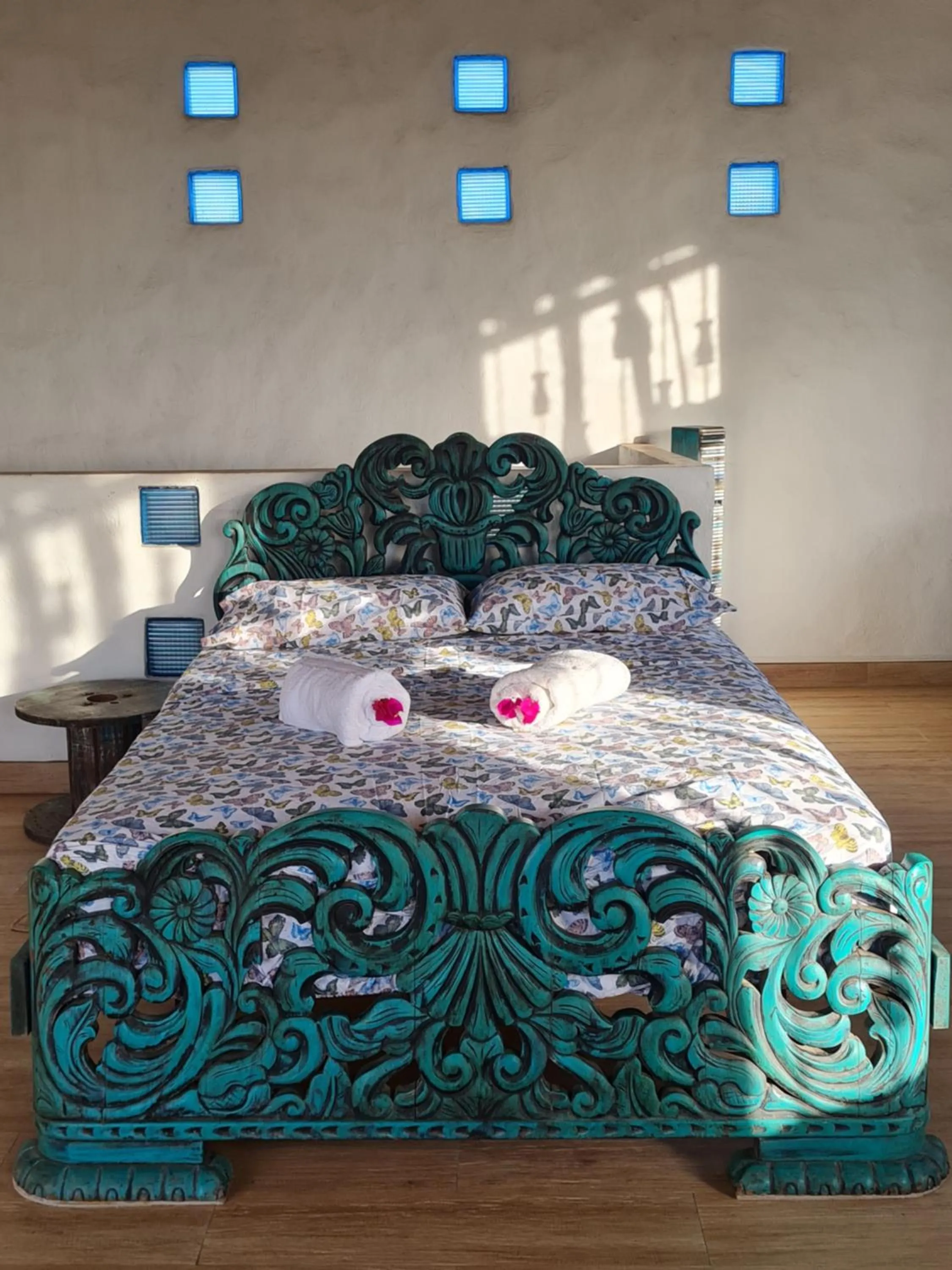 Bed in Eco-Hotel Chevere Beach