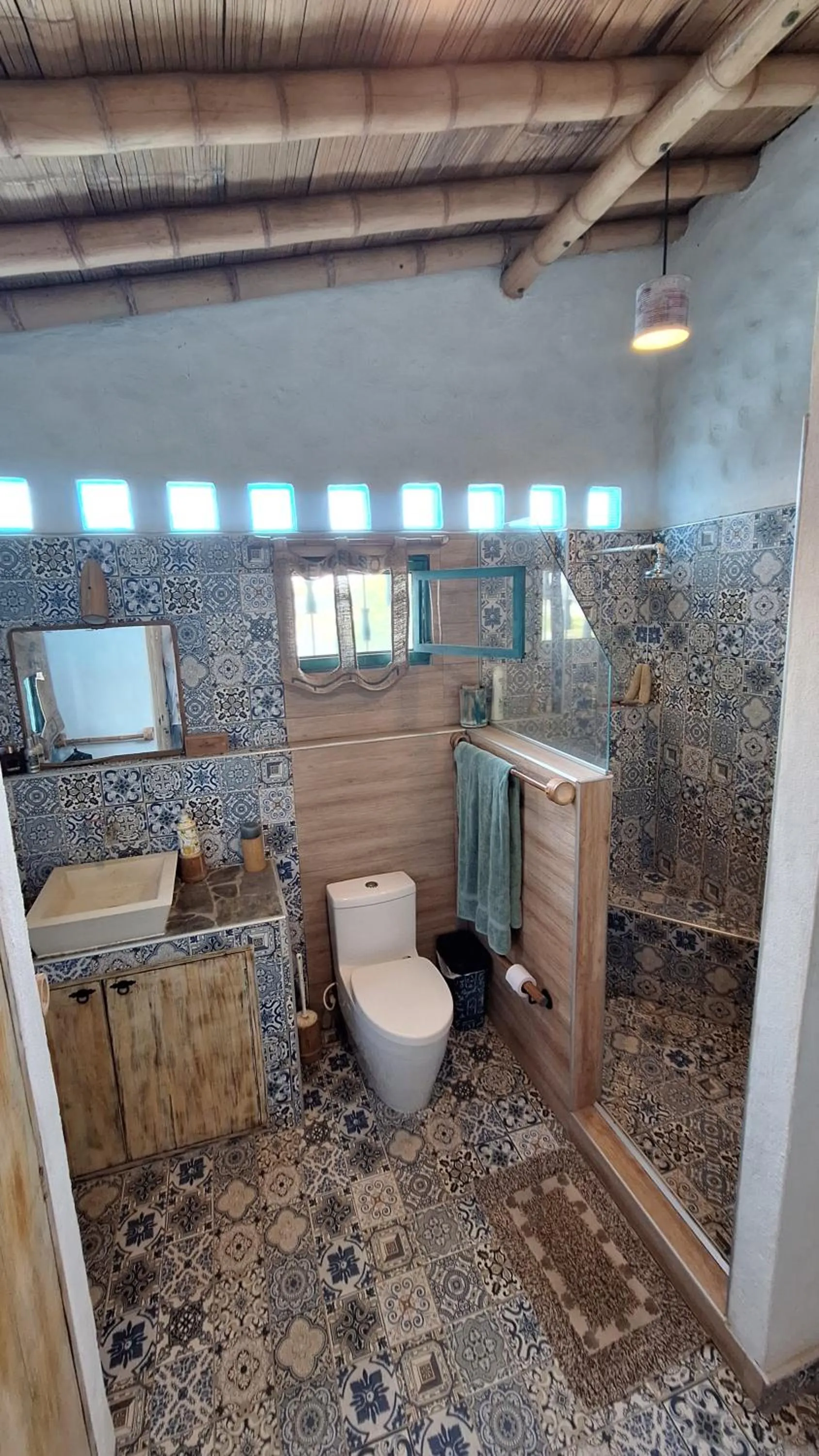 Bathroom in Eco-Hotel Chevere Beach