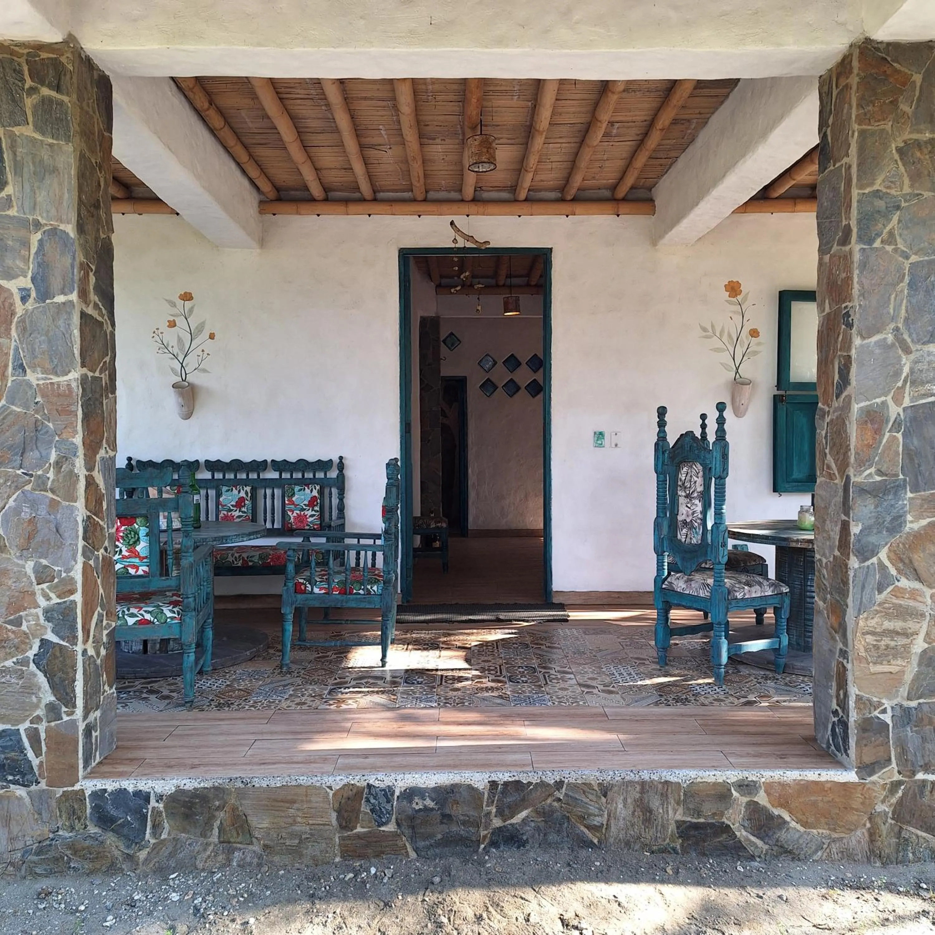 Balcony/Terrace in Eco-Hotel Chevere Beach
