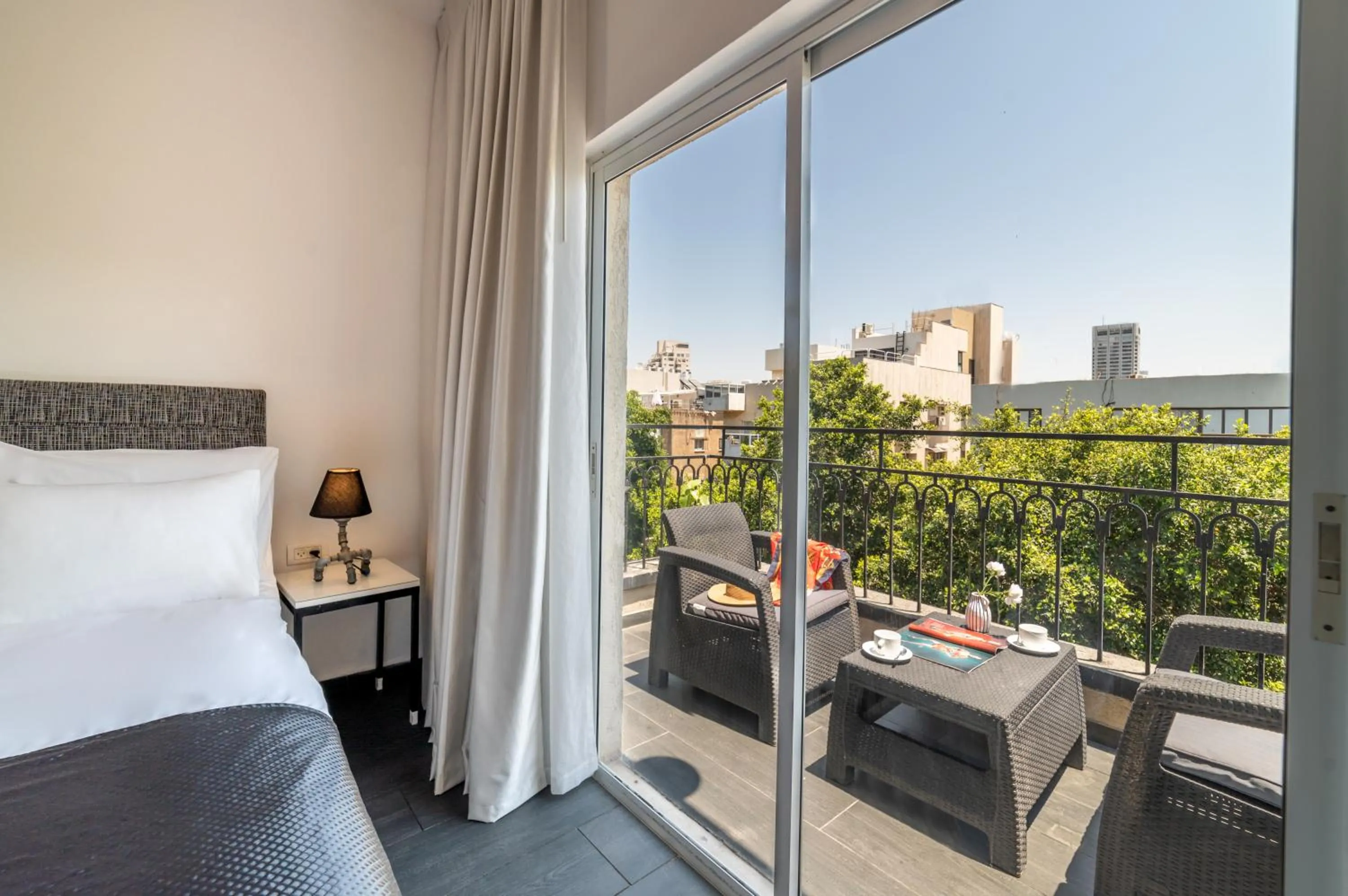 Balcony/Terrace in Dizengoff Avenue Boutique Hotel