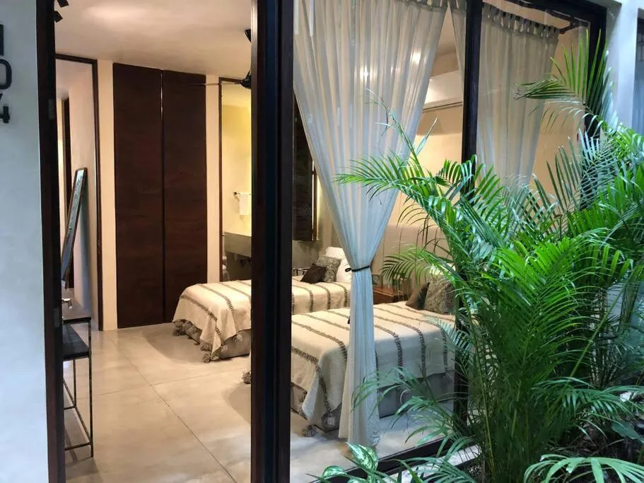 Photo of the whole room, Bed in Luxury 2 BDR 2 BTH 2 Bikes Jacuzzi FibOptic WiFi.