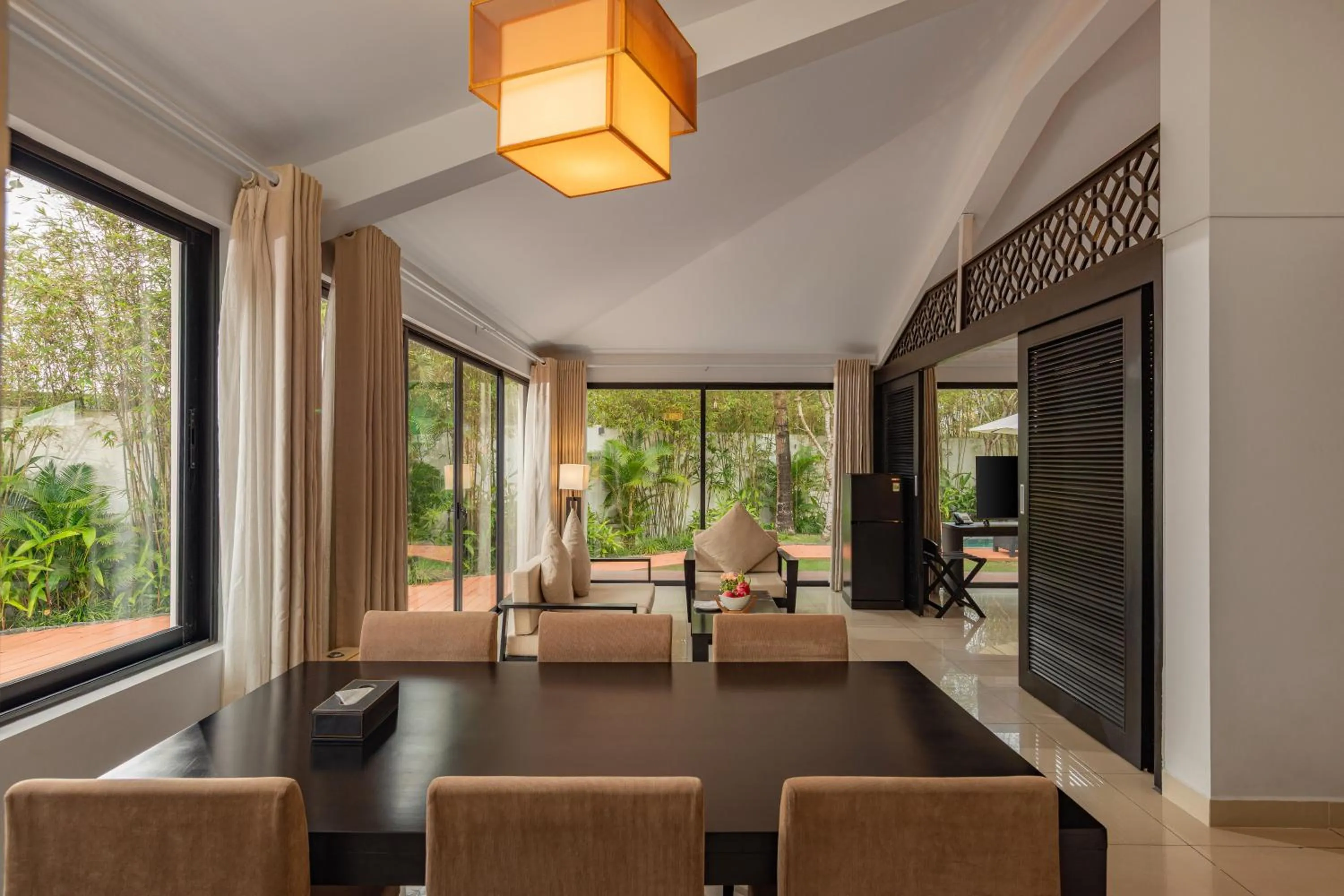 Seating area in Grandvrio Ocean Resort Danang