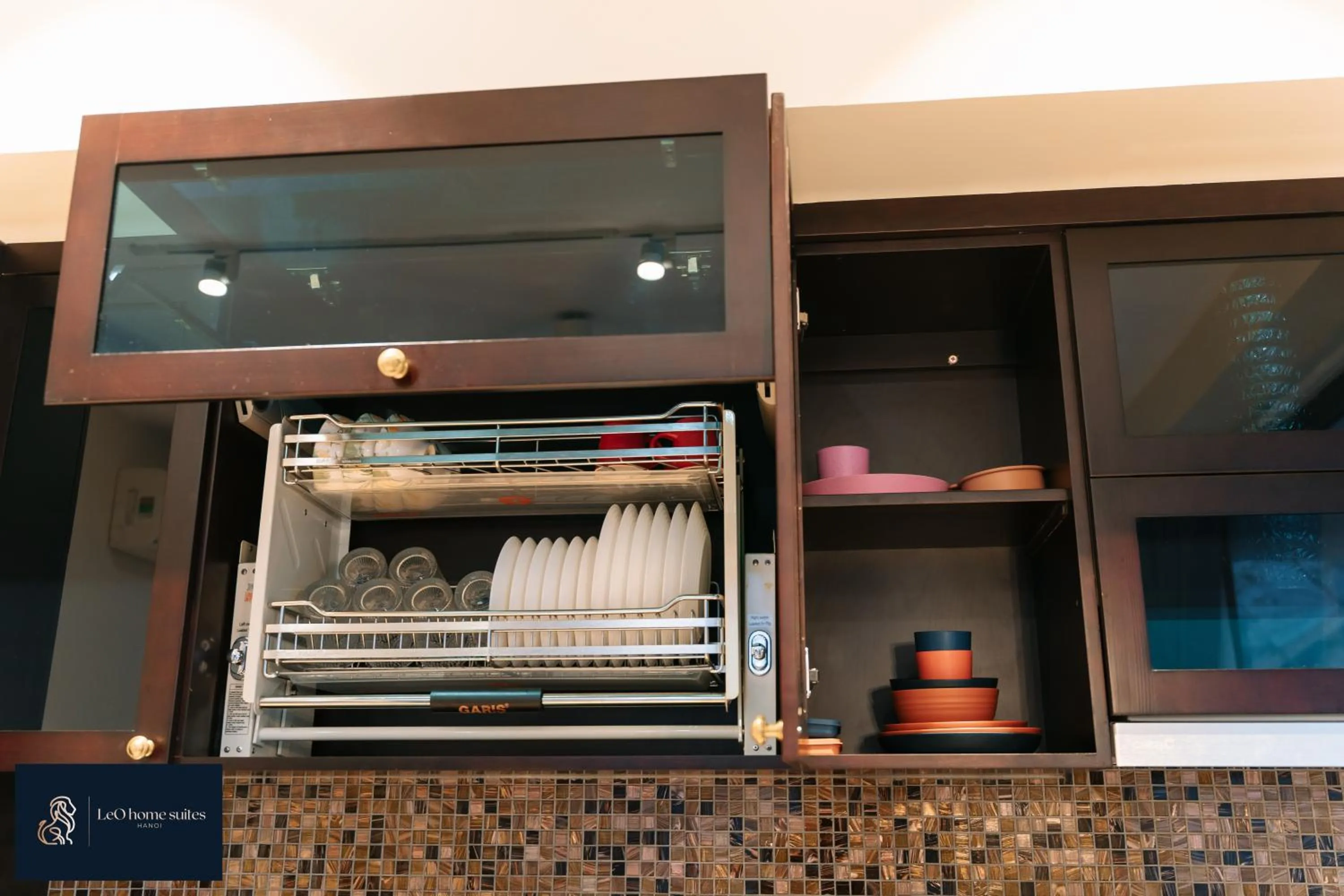 Kitchen or kitchenette in High-ser Apt w Greenview, Projector and 2BR incenter - So warmly and spacious