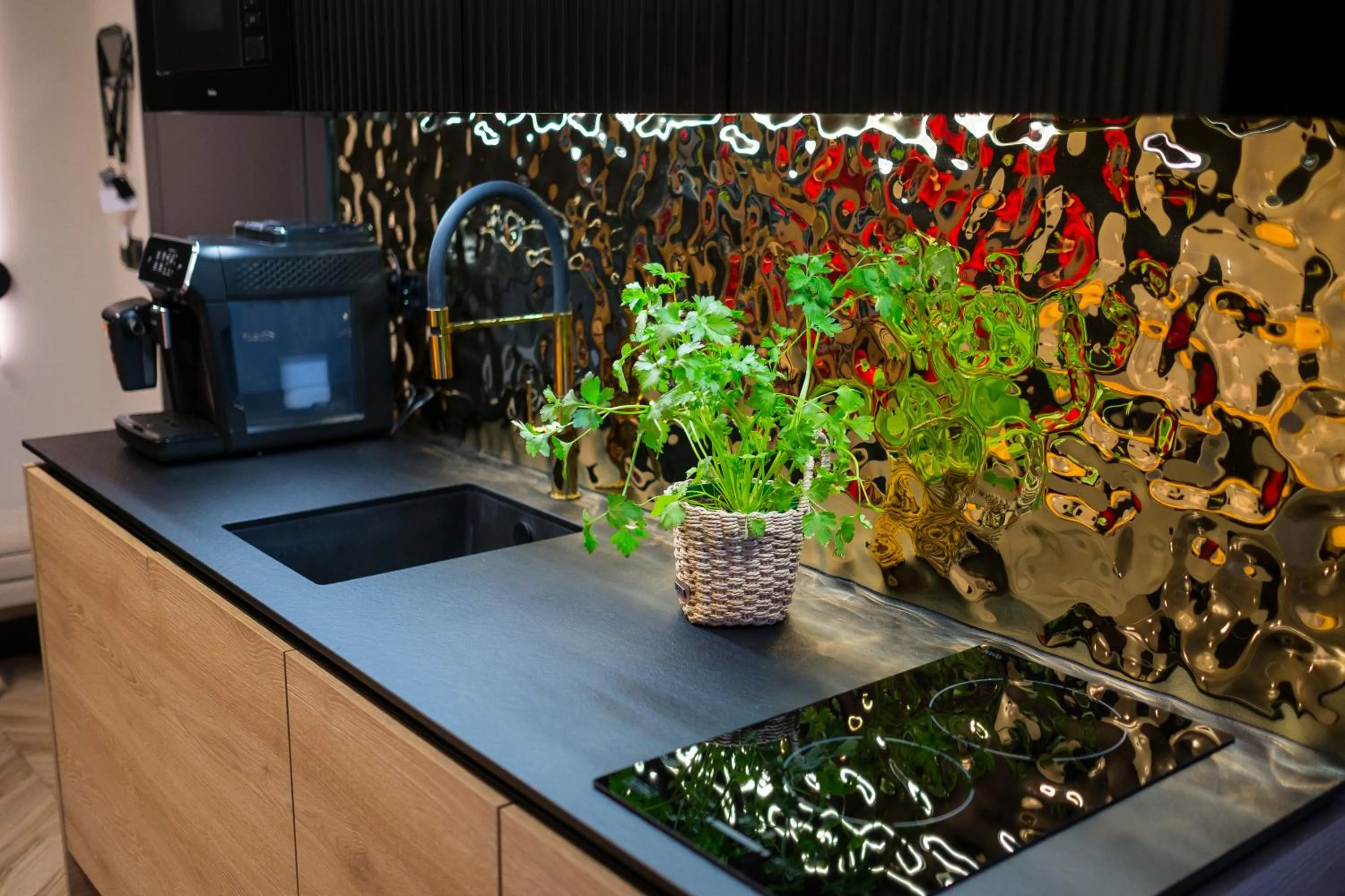 Kitchen or kitchenette in Apart-Center Złota Residence