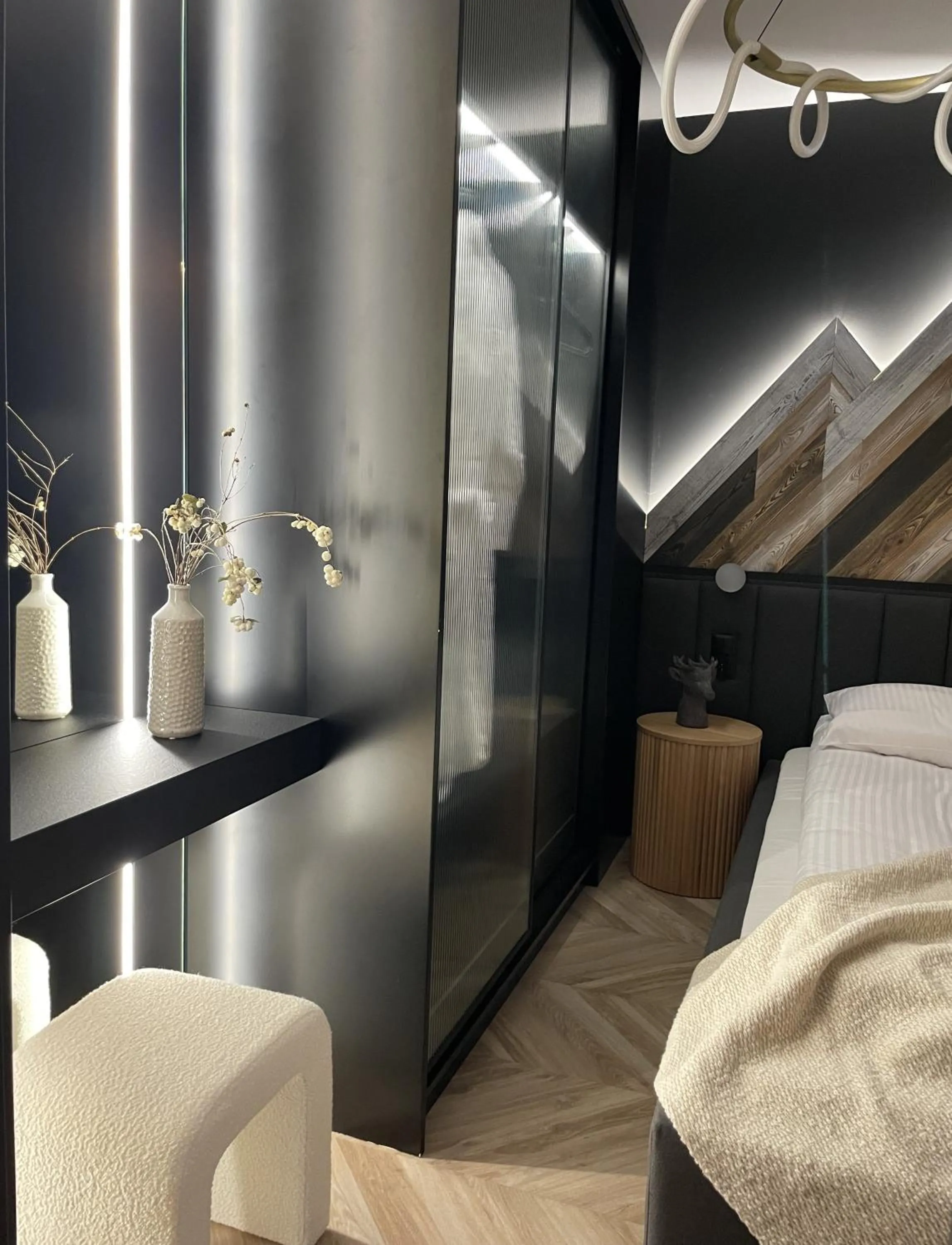 Bedroom, Bed in Apart-Center Złota Residence