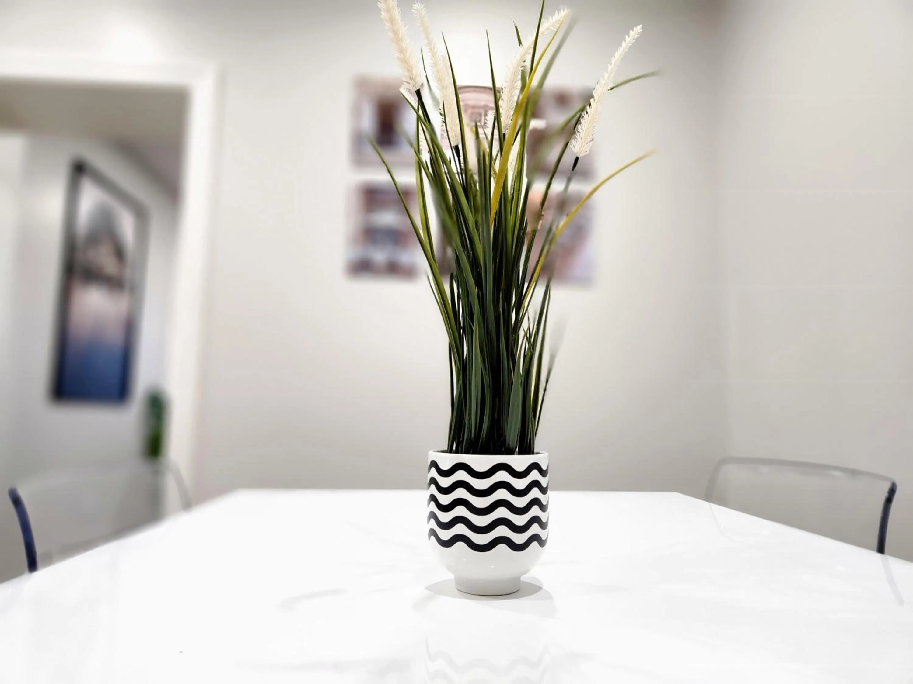 Seating area in The Cozy Cove Modern King-Bedroom Full Apartment