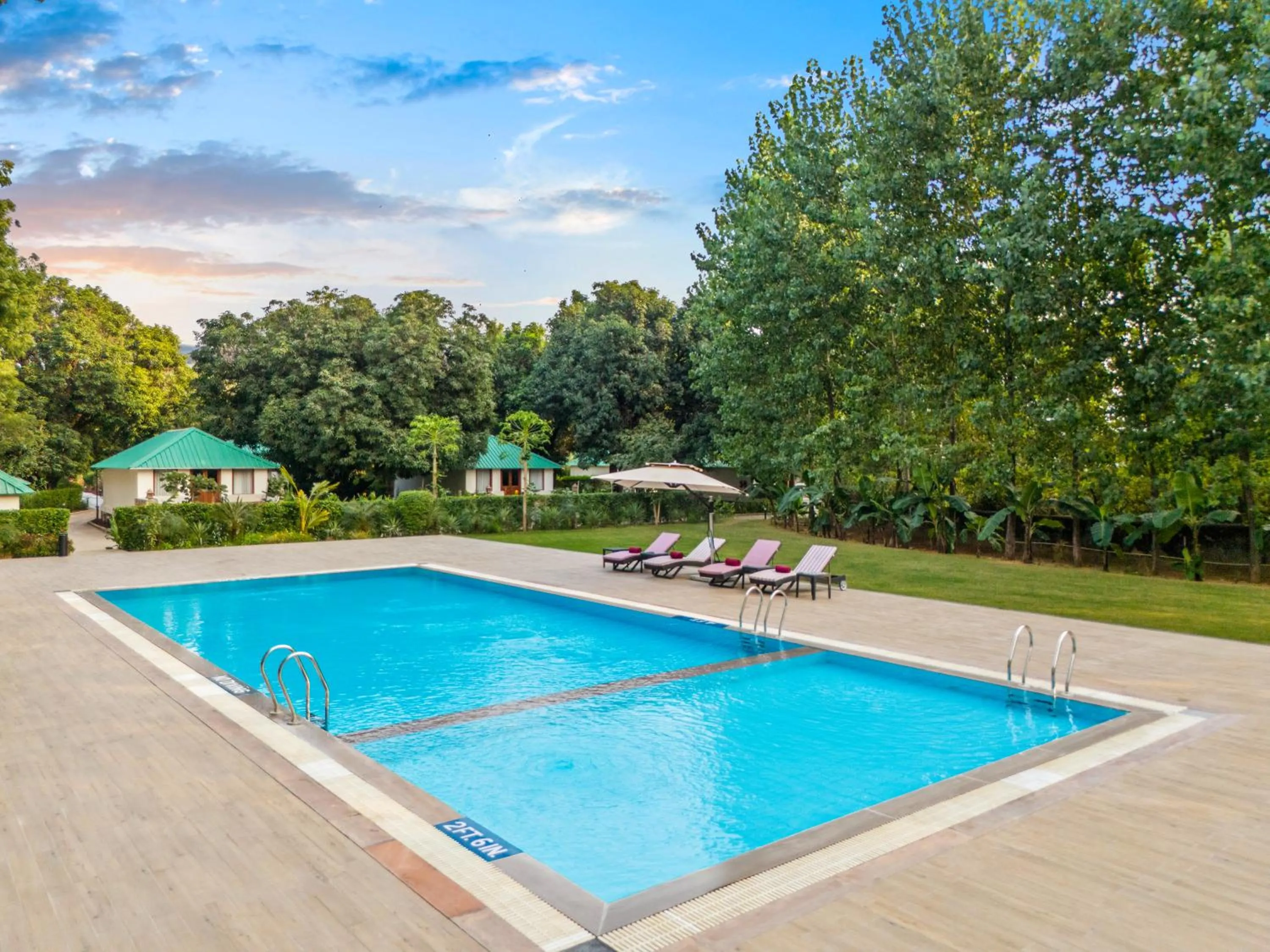 Swimming pool in ZANA Luxury Forest Resort, Ranthambore