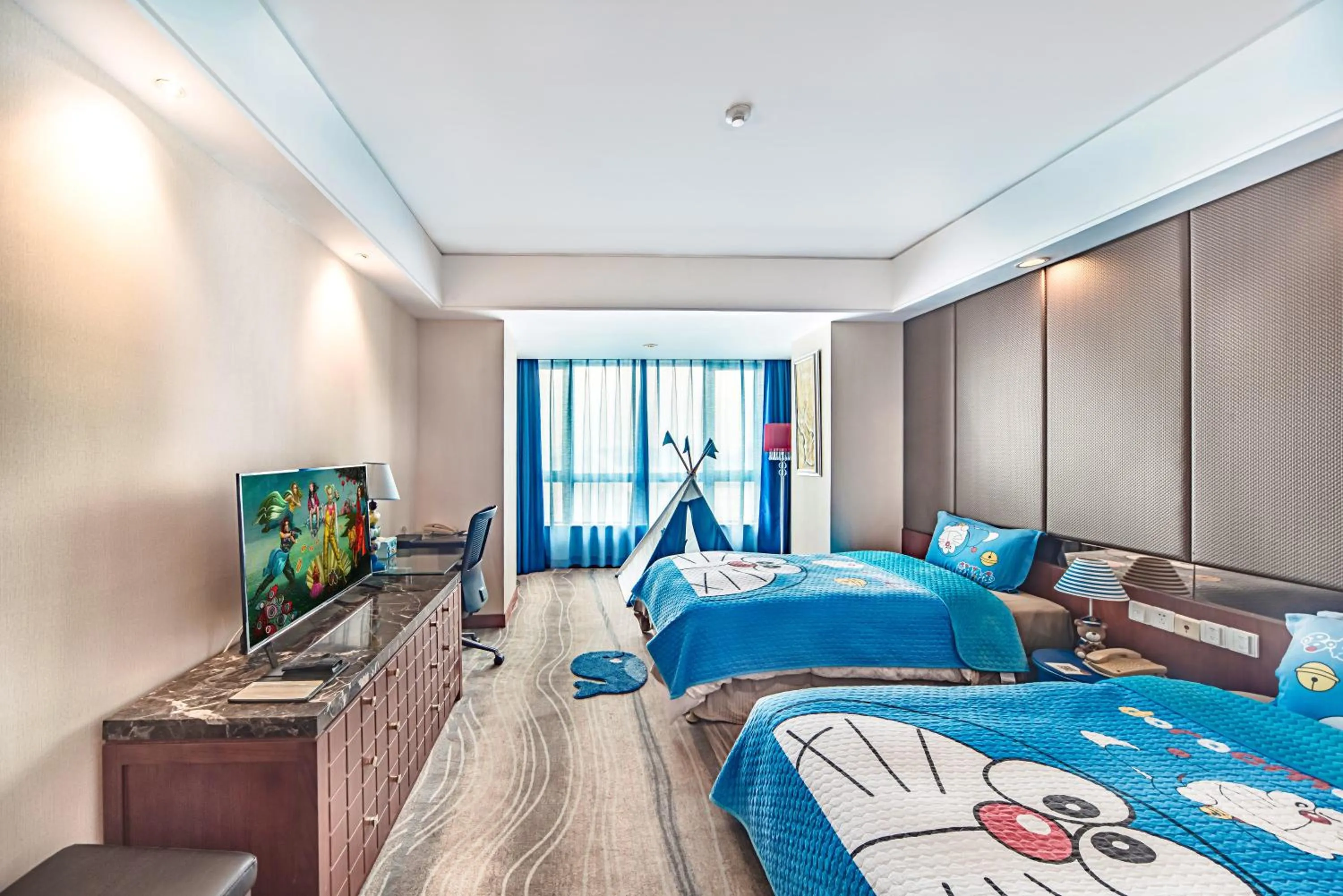 Photo of the whole room, Bed in Haikou Mingguang Shengyi Hotel