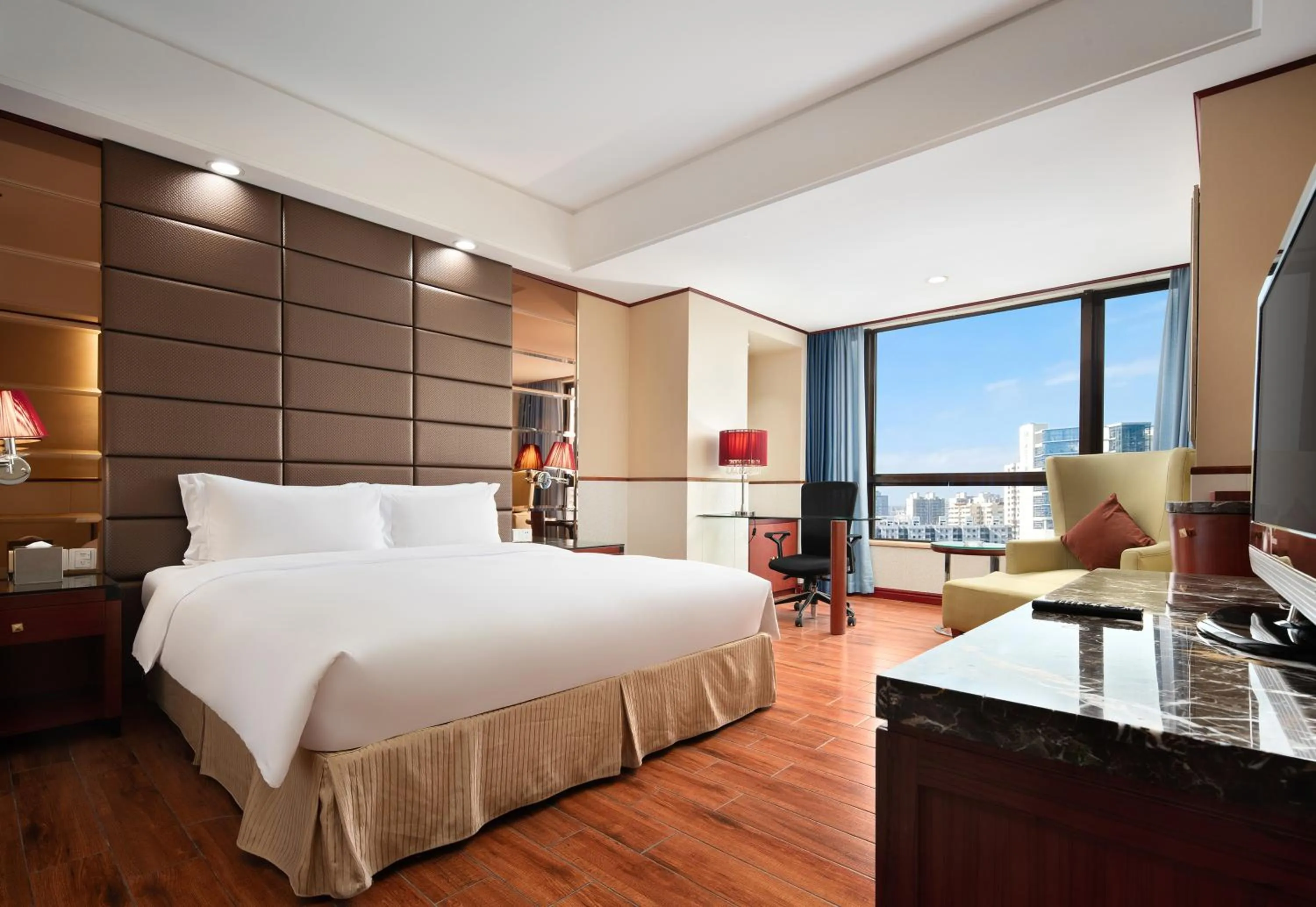 Bed in Haikou Mingguang Shengyi Hotel