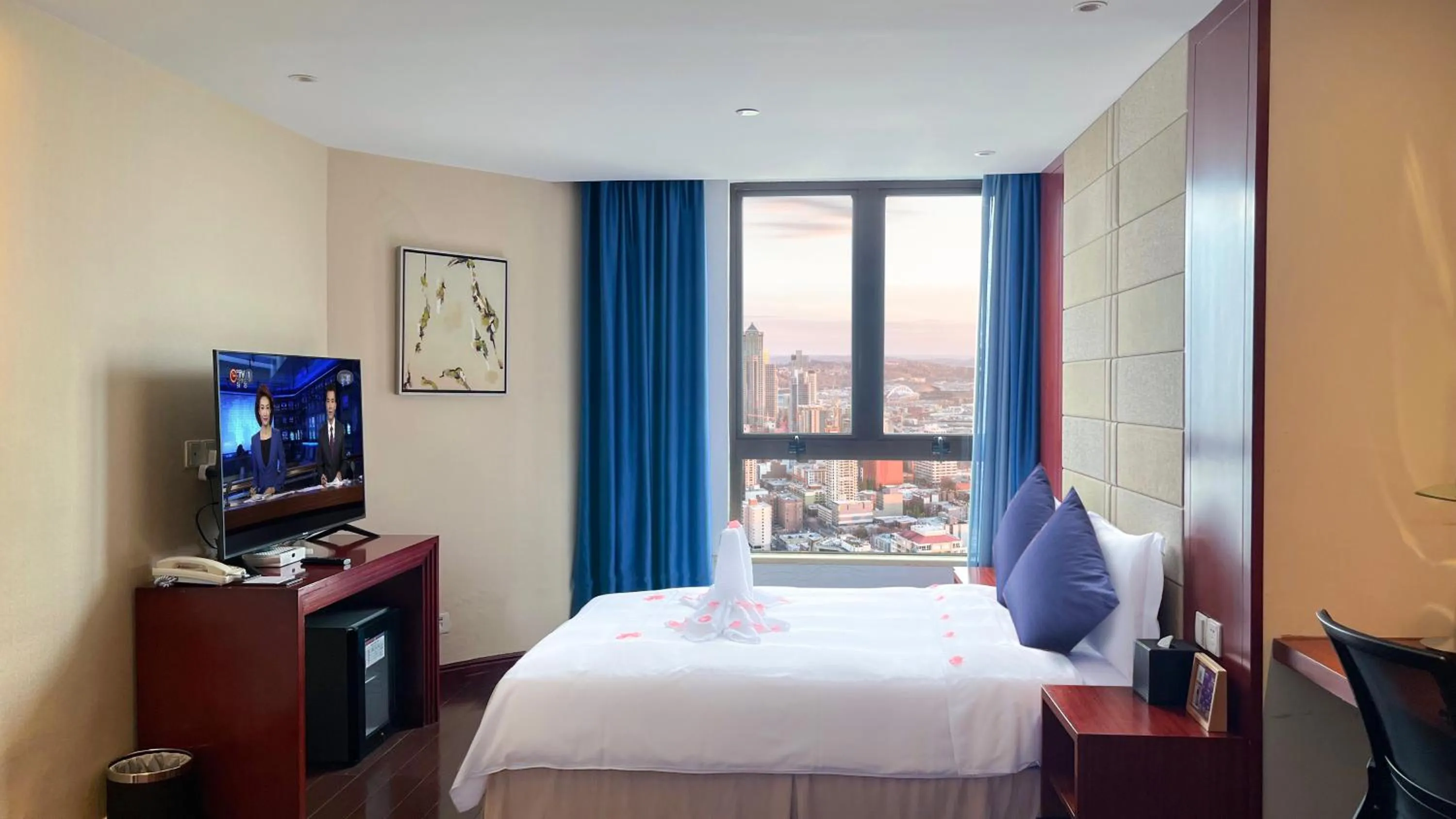 Bed in Haikou Mingguang Shengyi Hotel