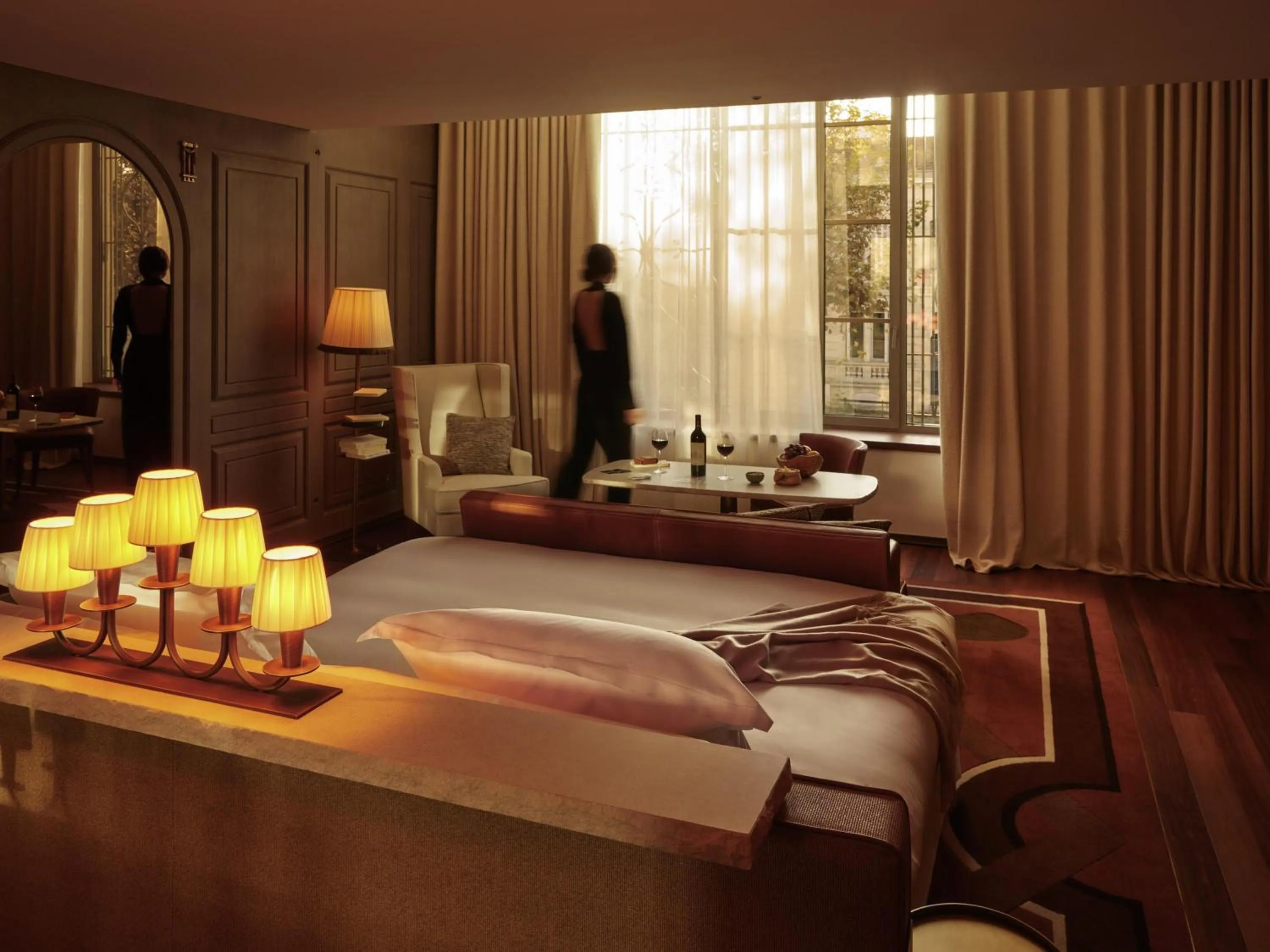 Photo of the whole room in Mondrian Bordeaux Les Carmes