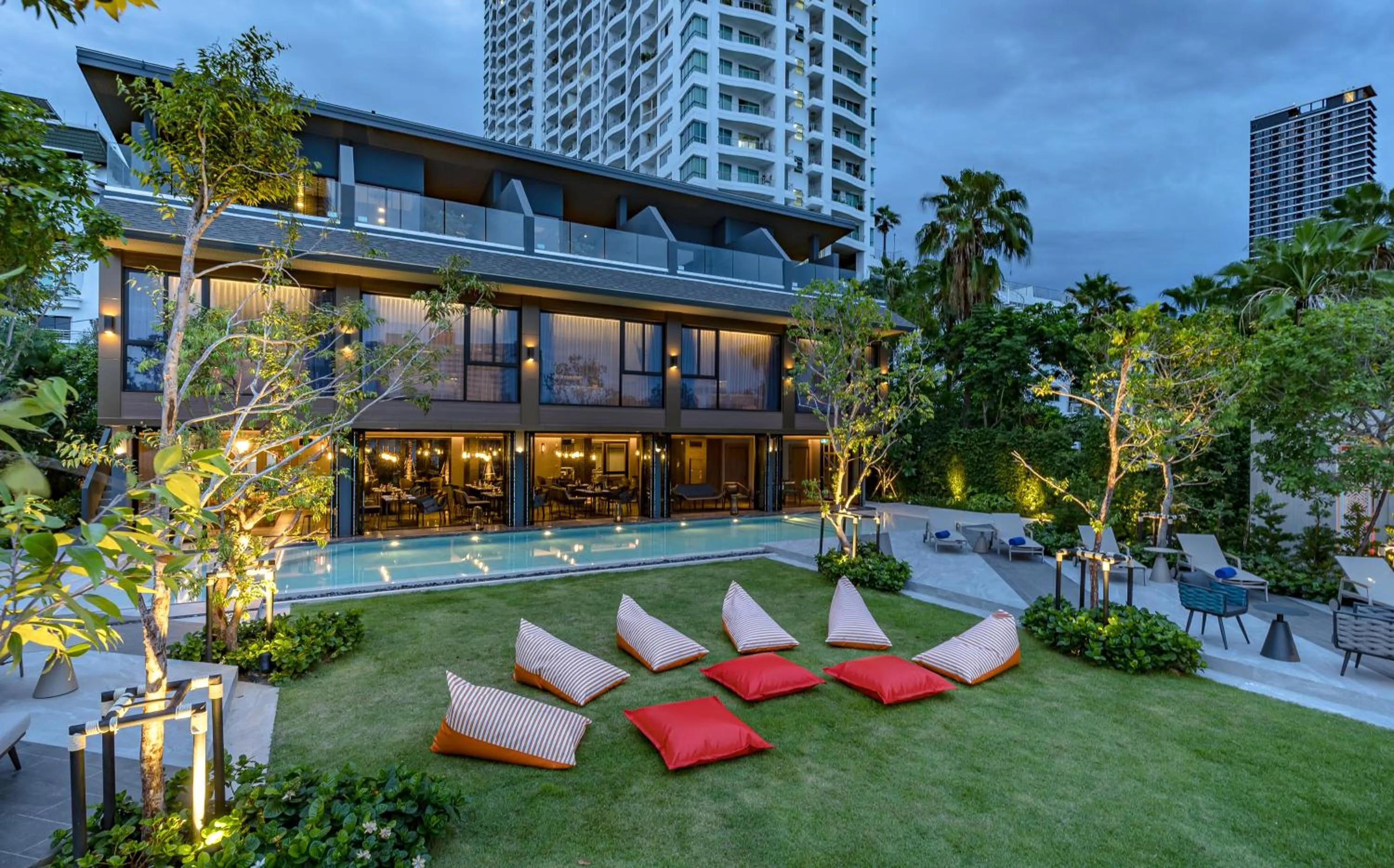 Garden view in Ten Six Hundred, Chao Phraya, Bangkok by Preference, managed by The Ascott Limited