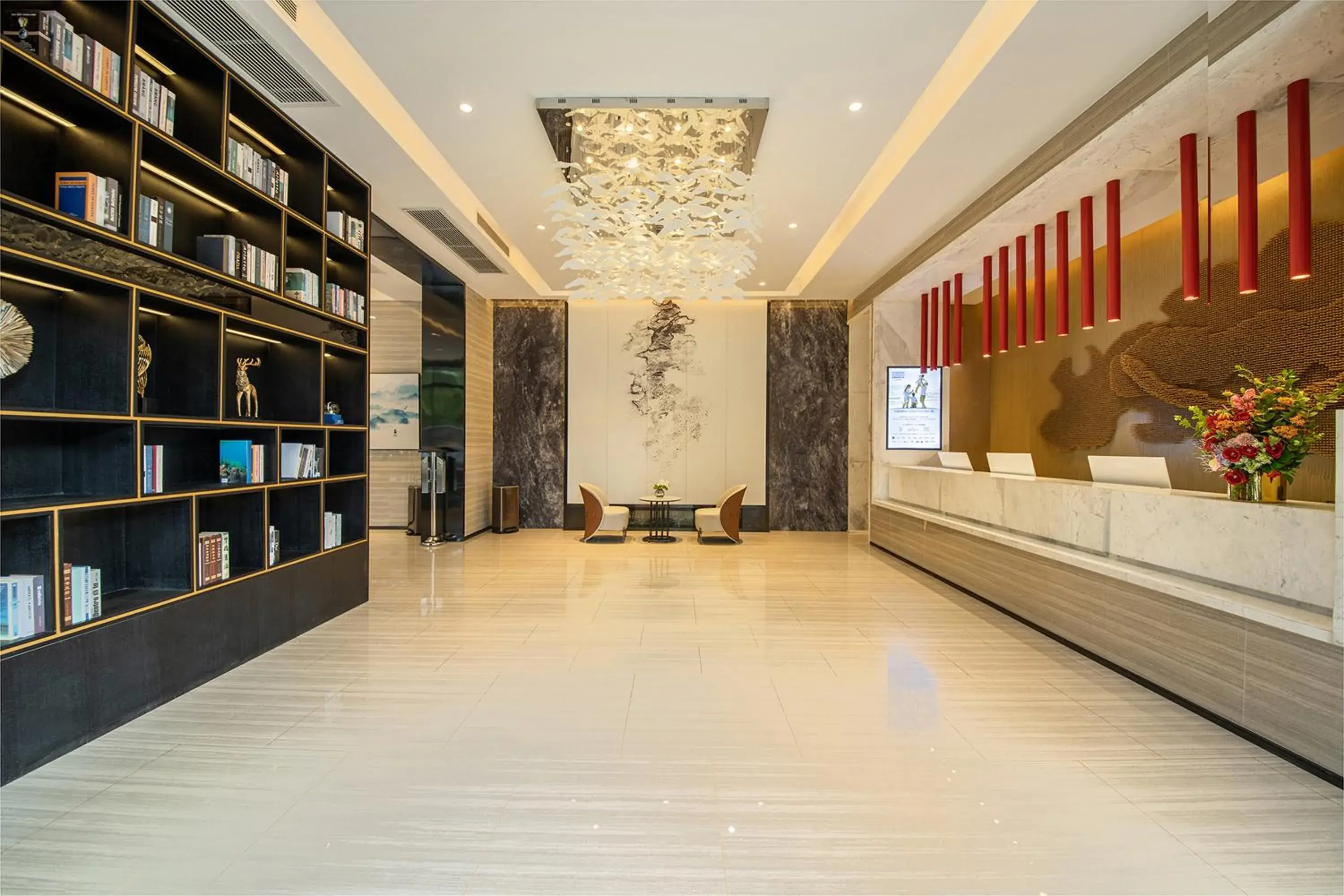 Lobby or reception in Ramada Encore by Wyndham Kunming Guandu Lobby or reception in Ramada Encore by Wyndham Kunming Guandu