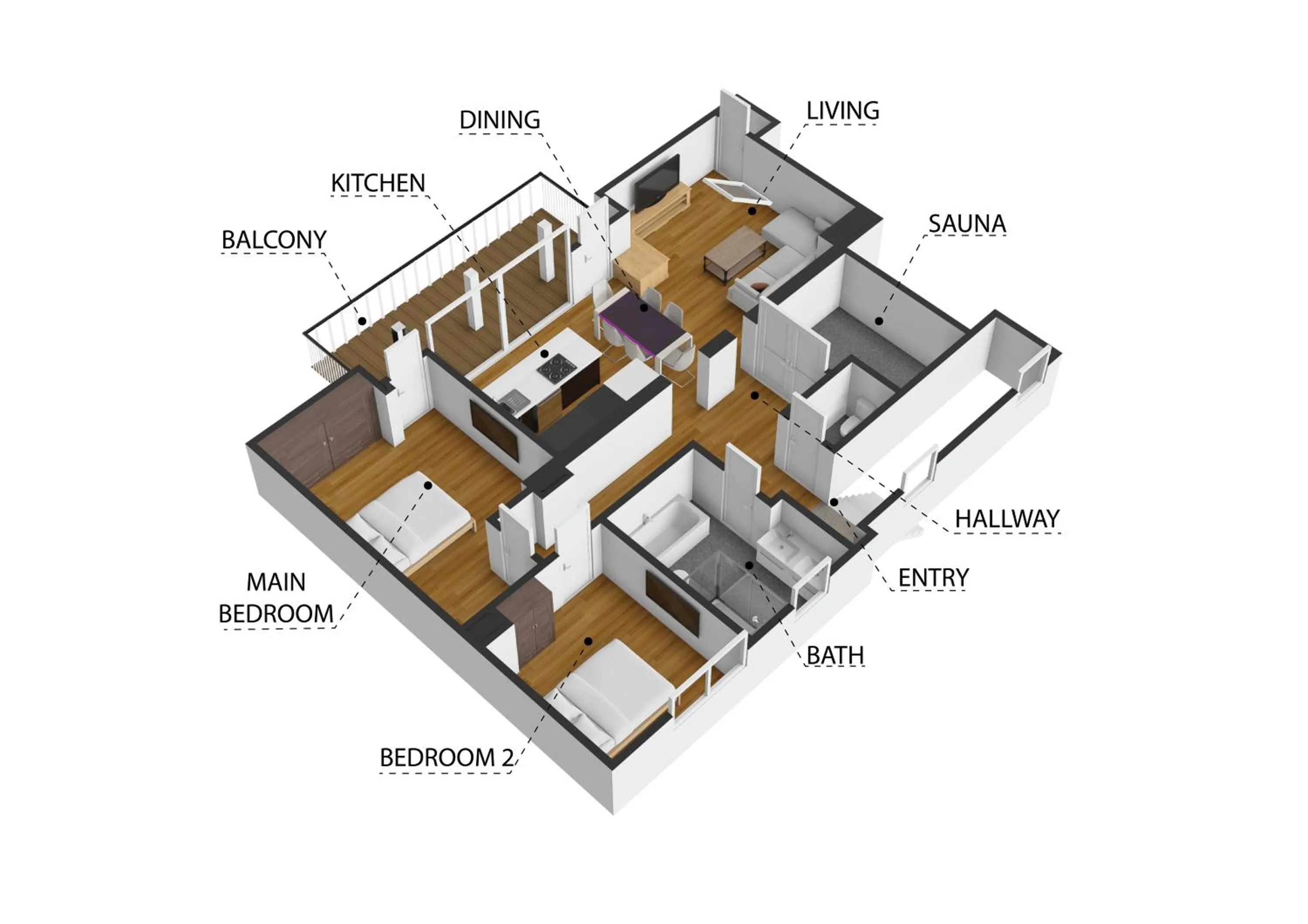 Floor plan in PitzPlus Appartements