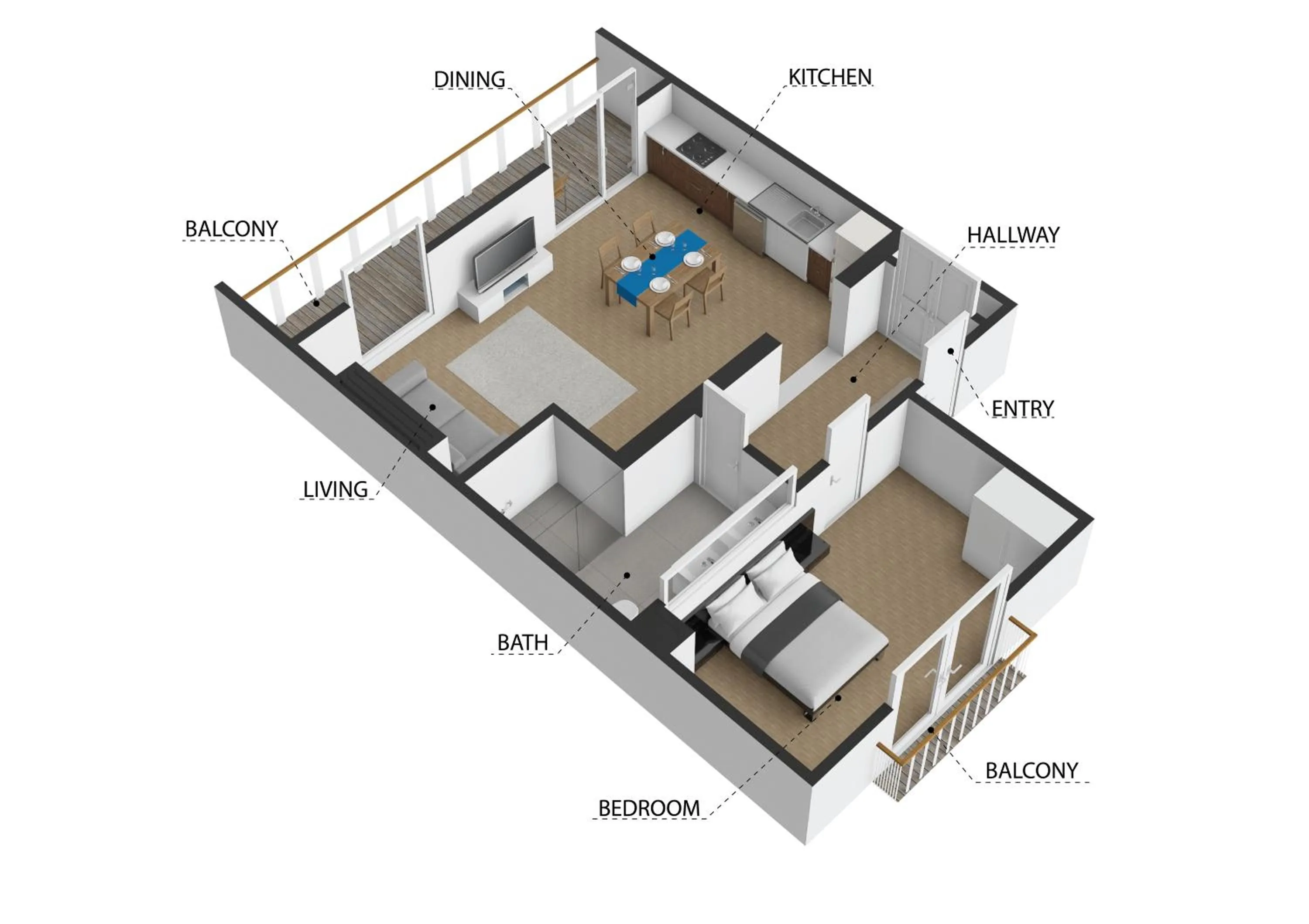 Floor plan in PitzPlus Appartements