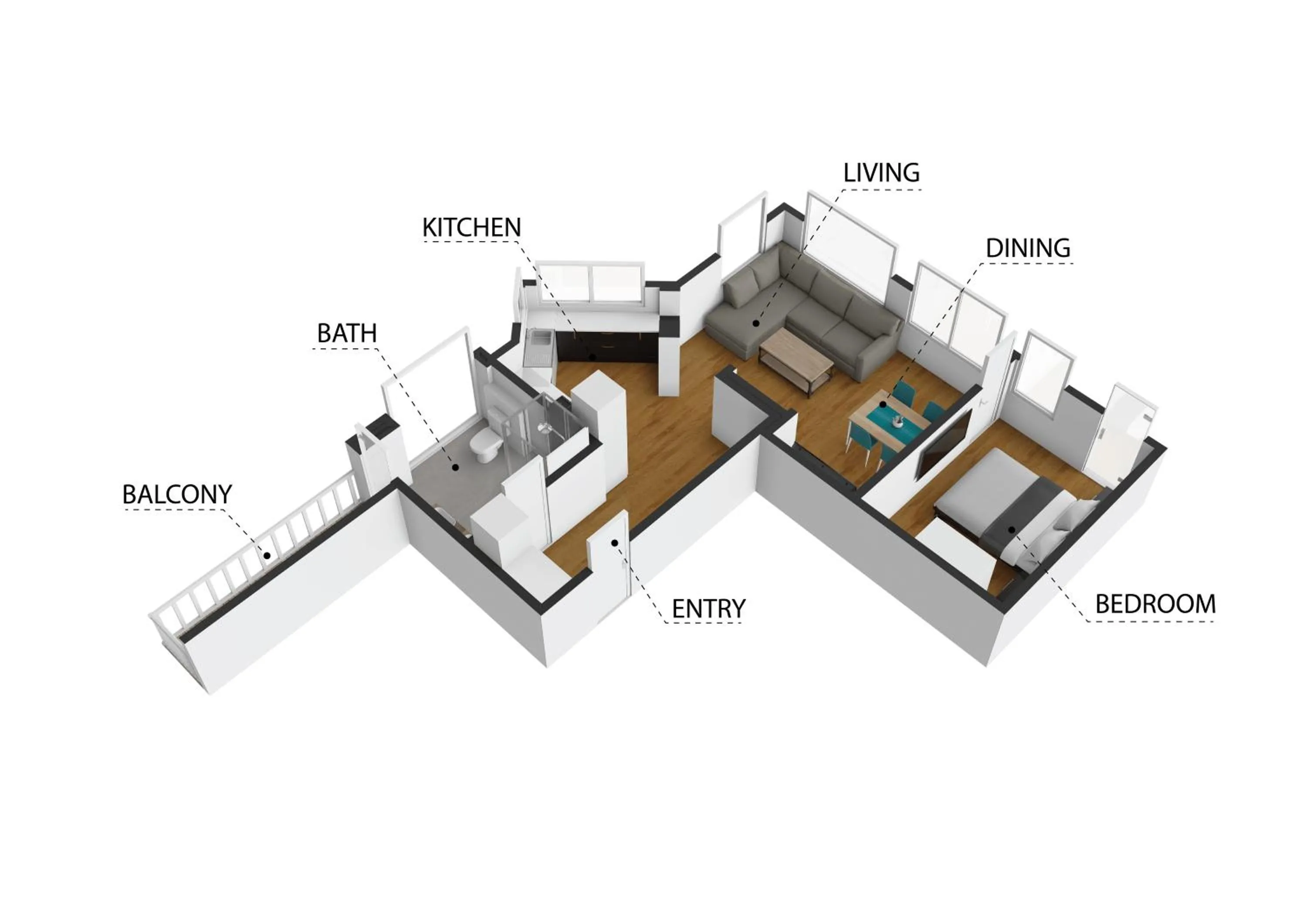 Floor plan in PitzPlus Appartements