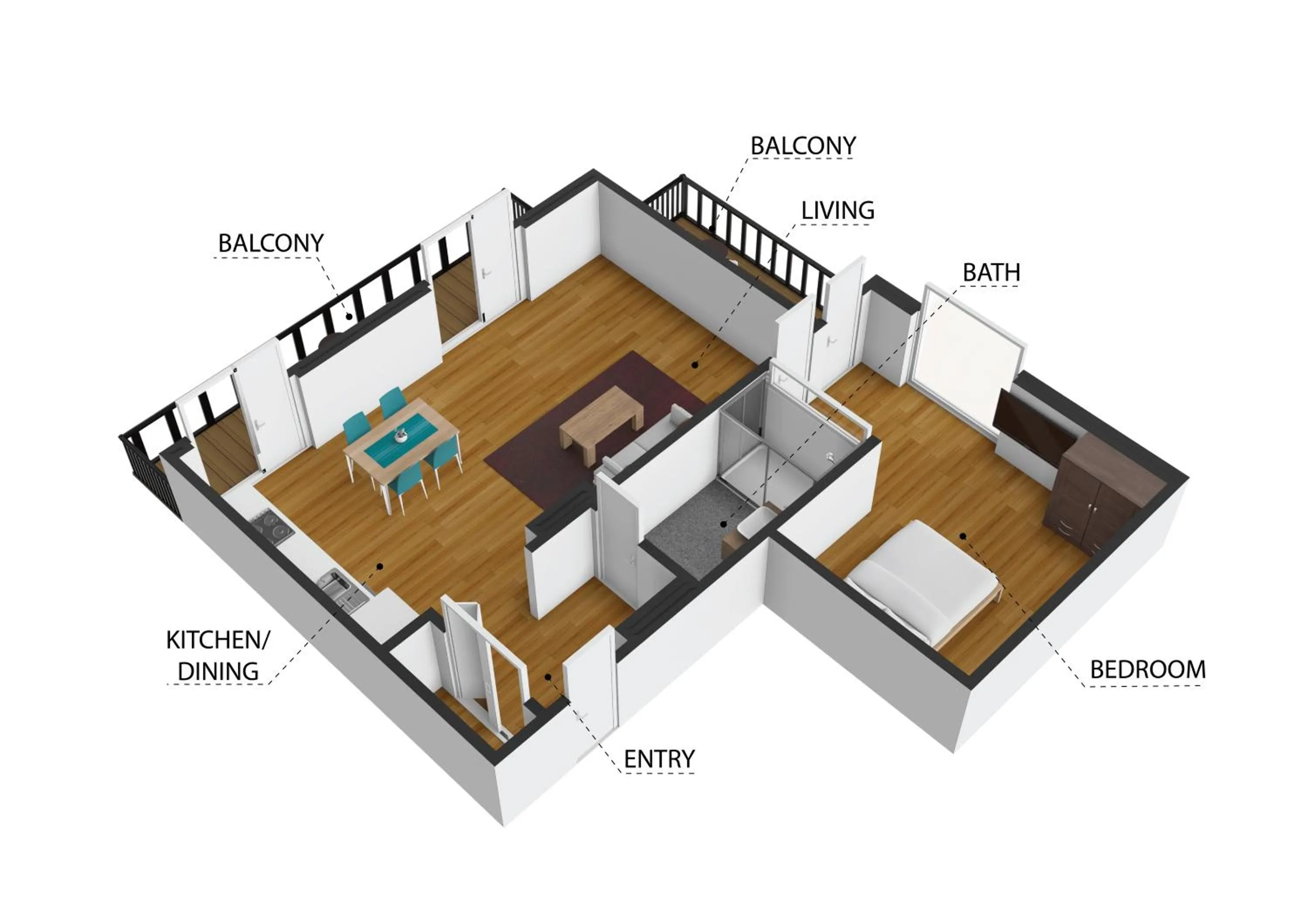 Floor plan in PitzPlus Appartements