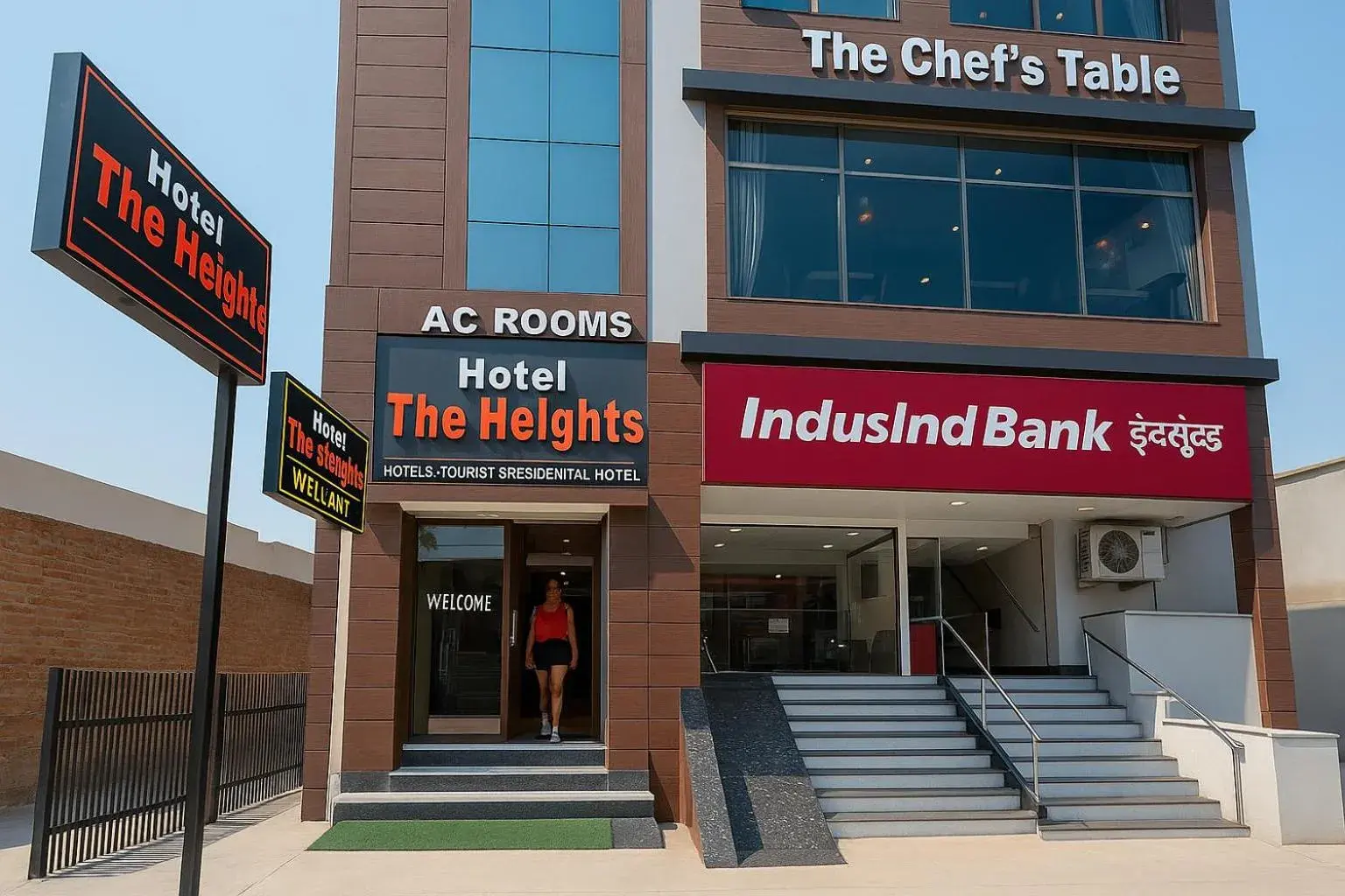 Facade/entrance in Hotel The Heights Facade/entrance in Hotel The Heights