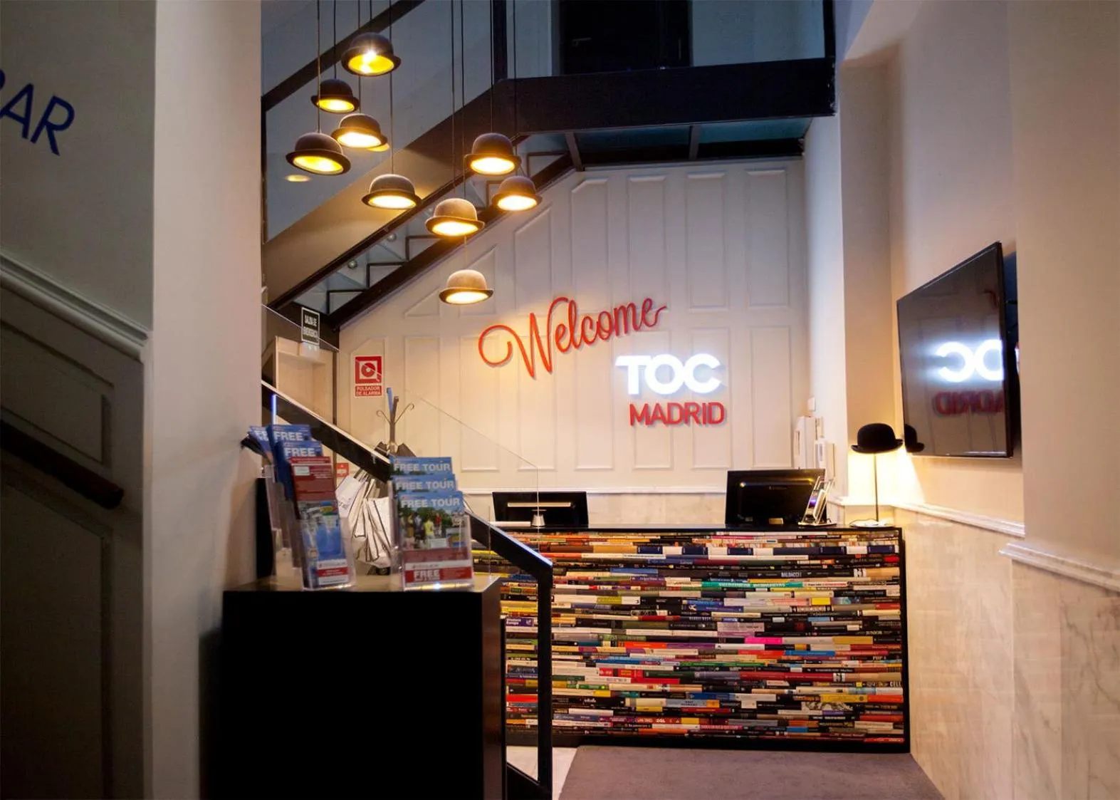 Lobby or reception in Toc Hostel Madrid