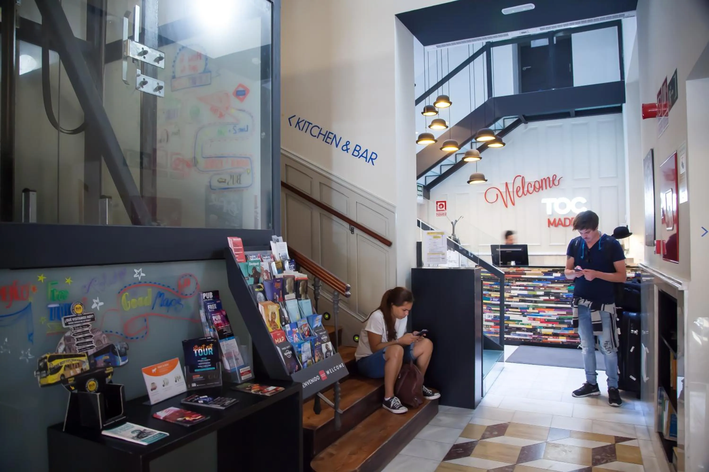 Lobby or reception in Toc Hostel Madrid