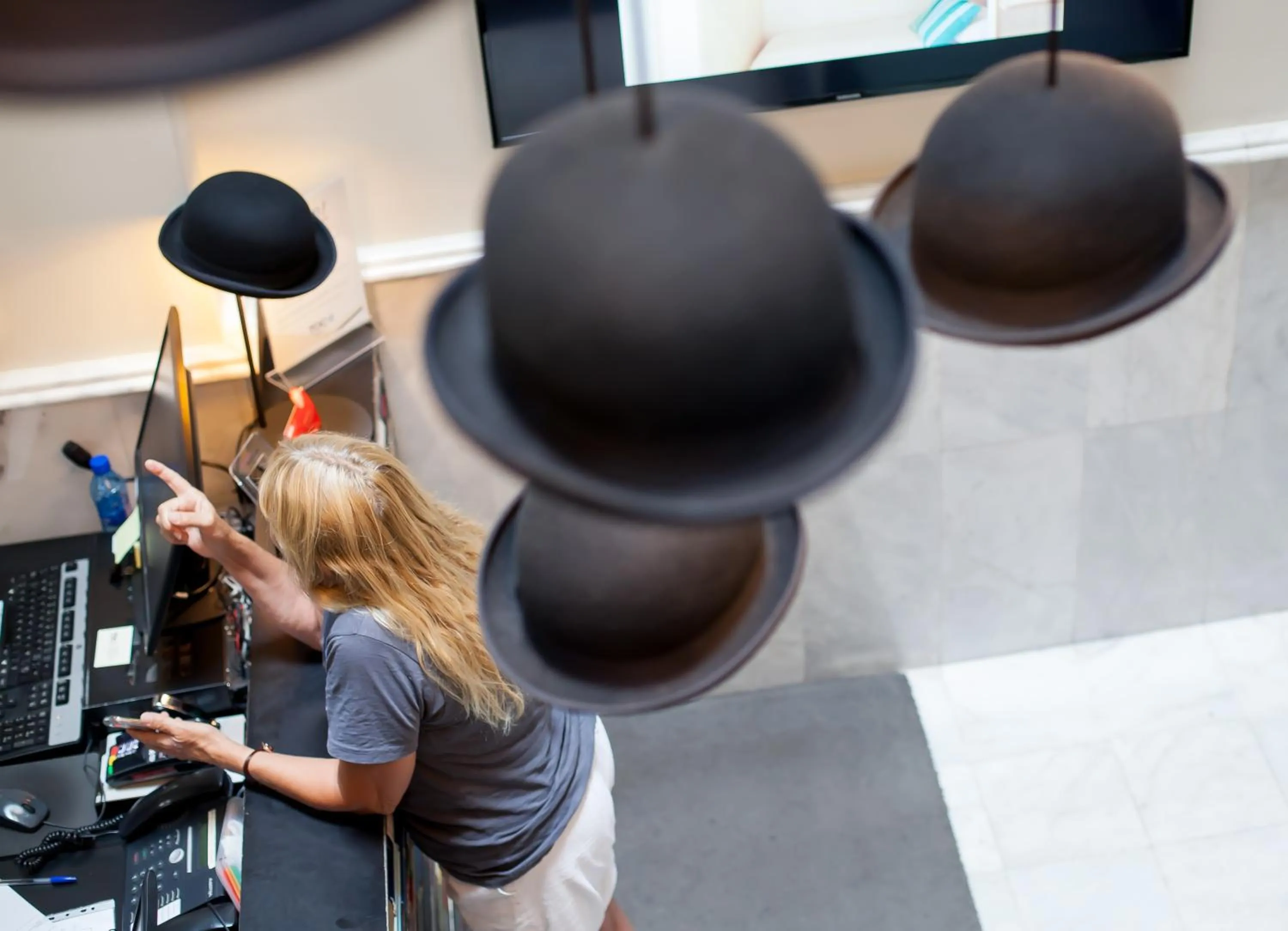 Lobby or reception in Toc Hostel Madrid