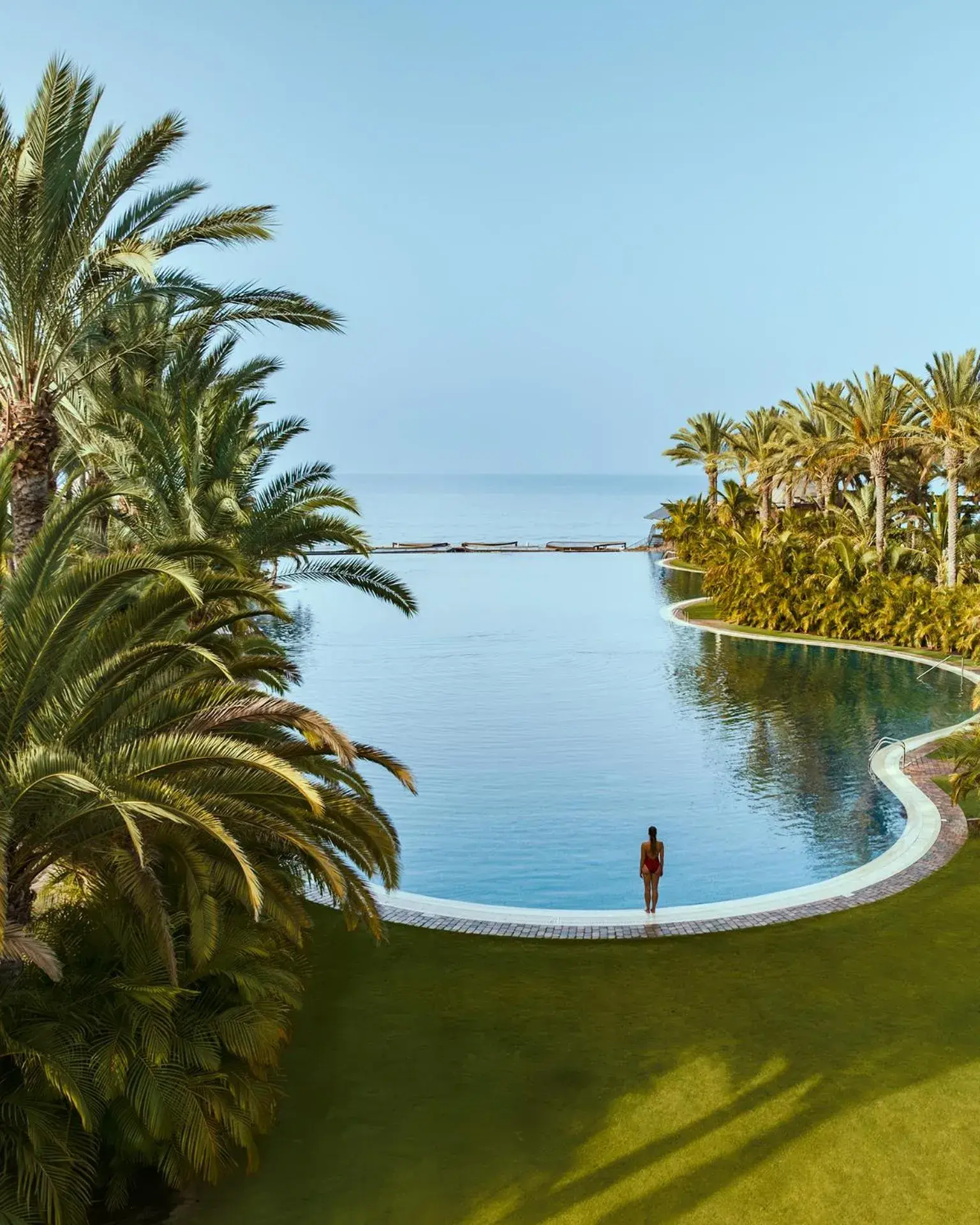 Swimming pool in Unique Club at Lopesan Costa Meloneras Resort Swimming pool in Unique Club at Lopesan Costa Meloneras Resort