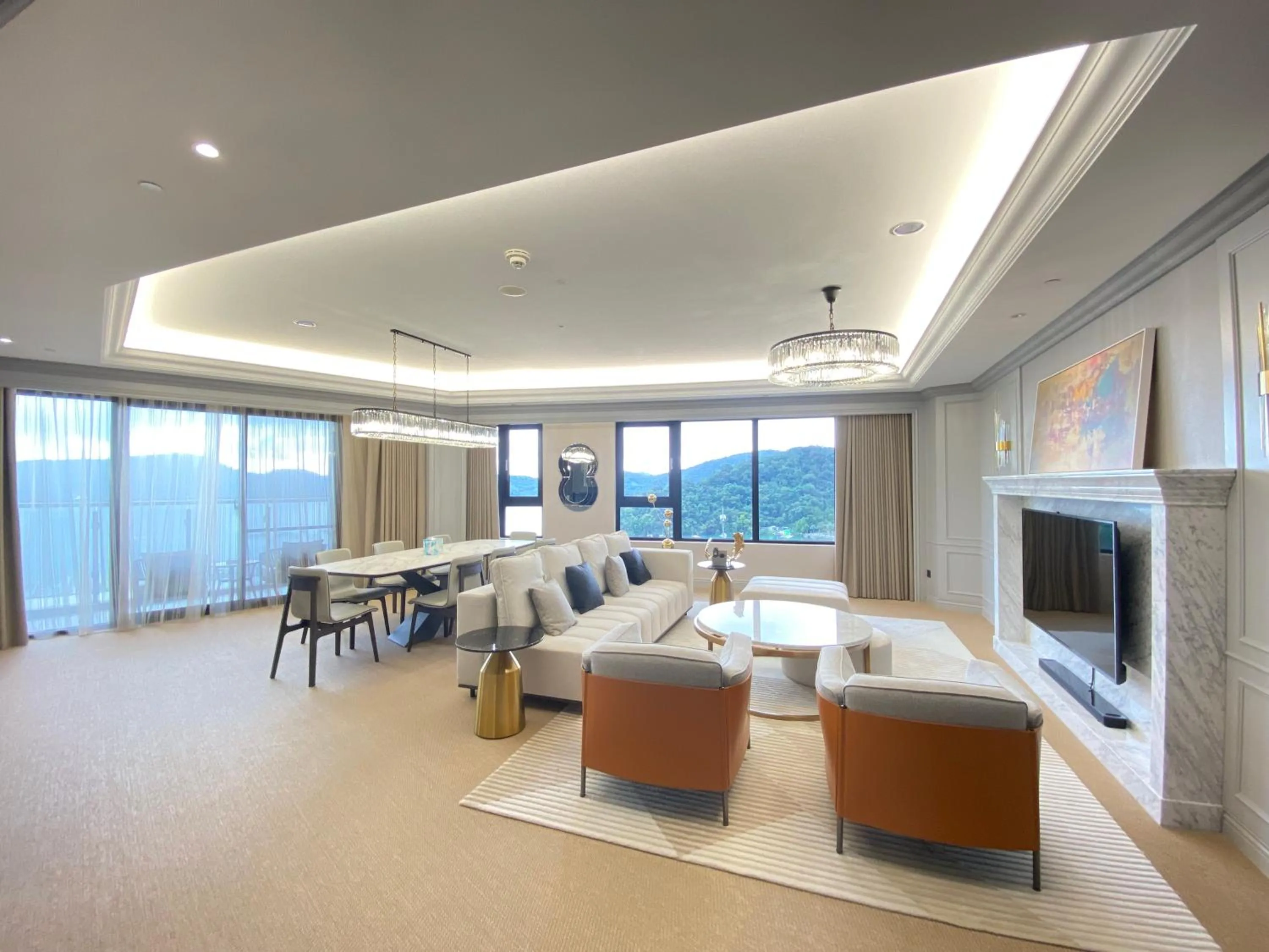 Living room in Wyndham Sun Moon Lake