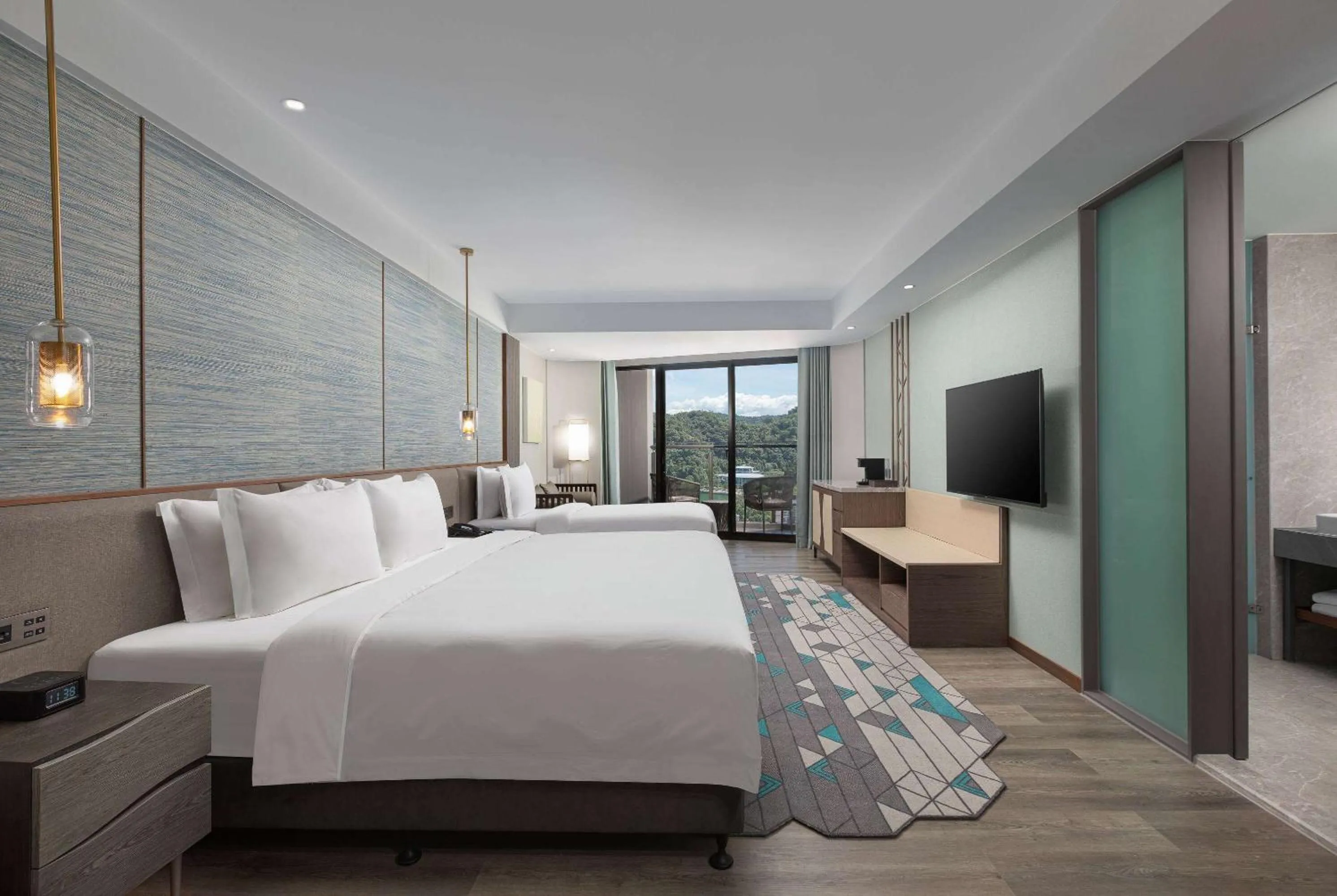 Photo of the whole room, Bed in Wyndham Sun Moon Lake