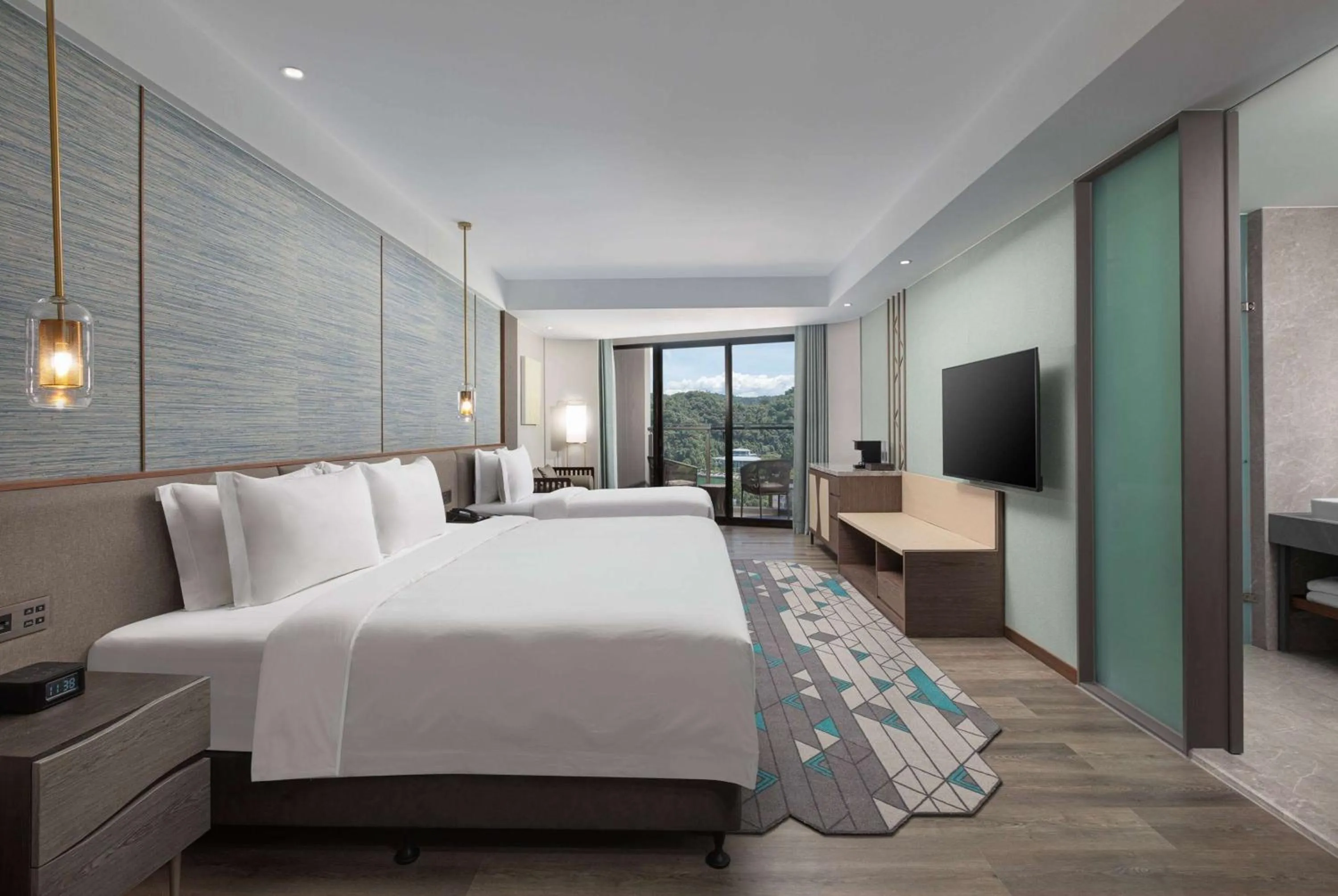 Photo of the whole room, Bed in Wyndham Sun Moon Lake