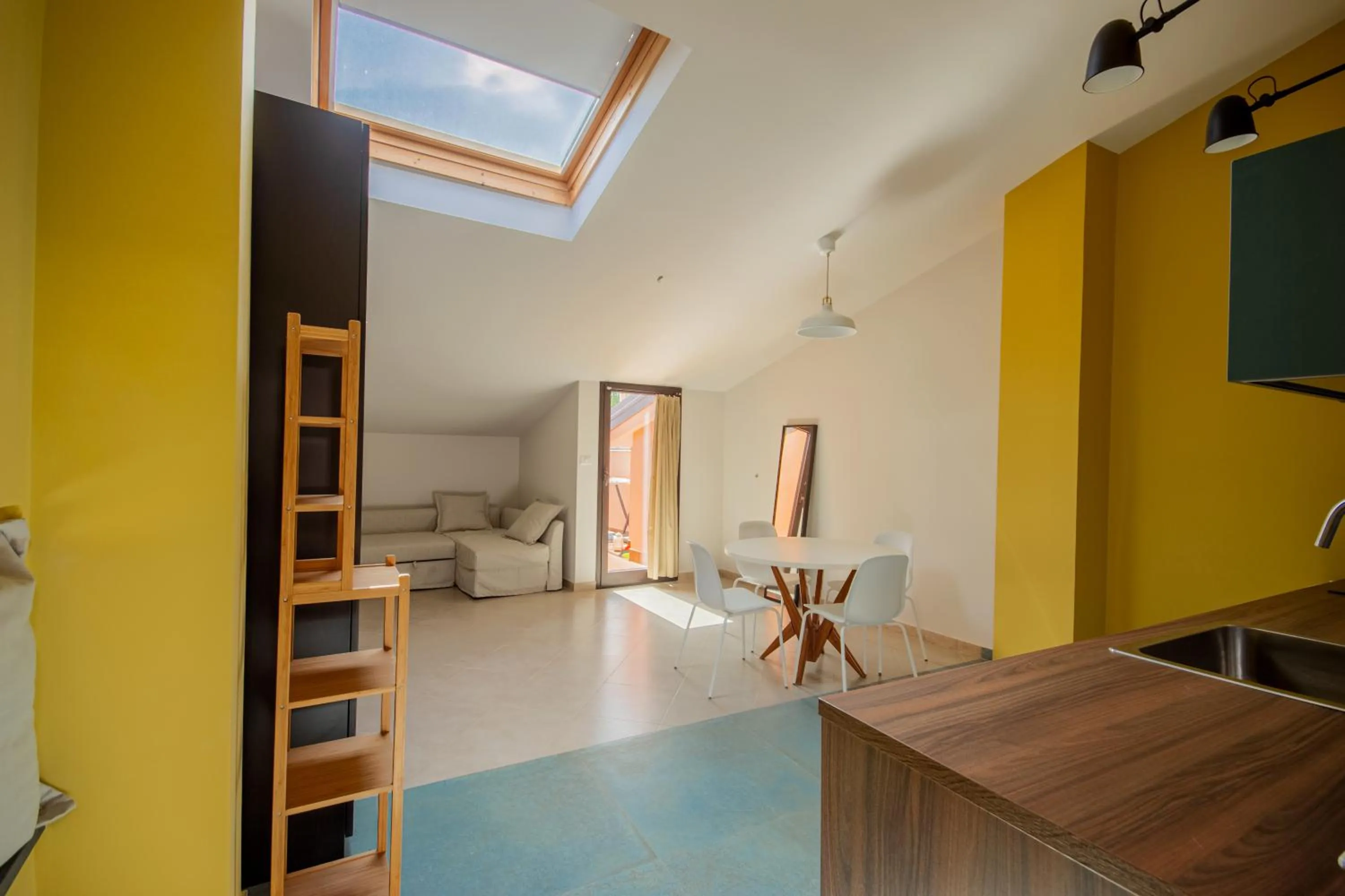 Living room in La Scivola Rooms