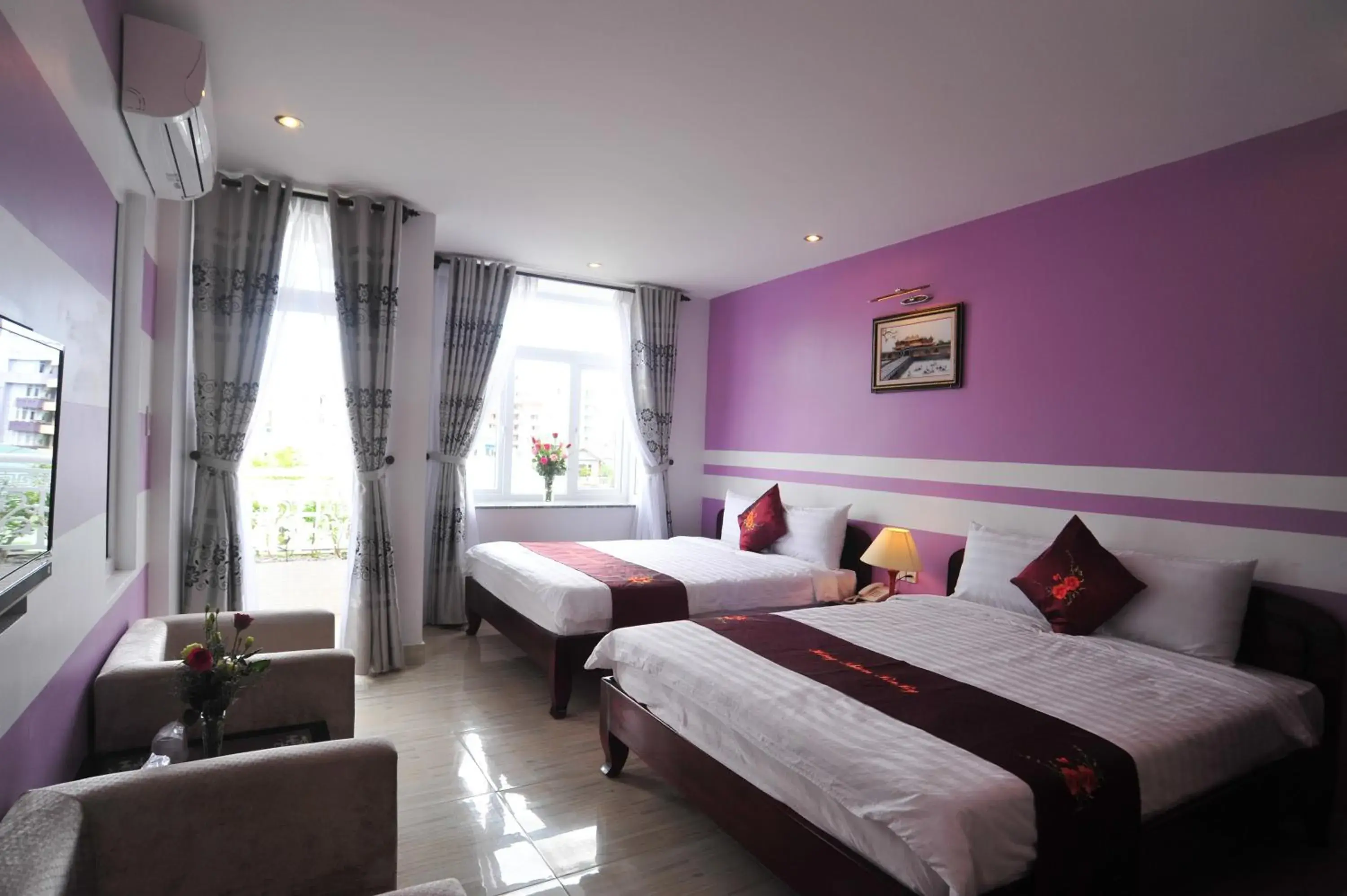 Photo of the whole room, Bed in Hong Thien Ruby Hotel Photo of the whole room, Bed in Hong Thien Ruby Hotel