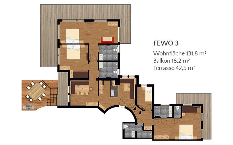Floor plan in Ferienhof Ausserbrente