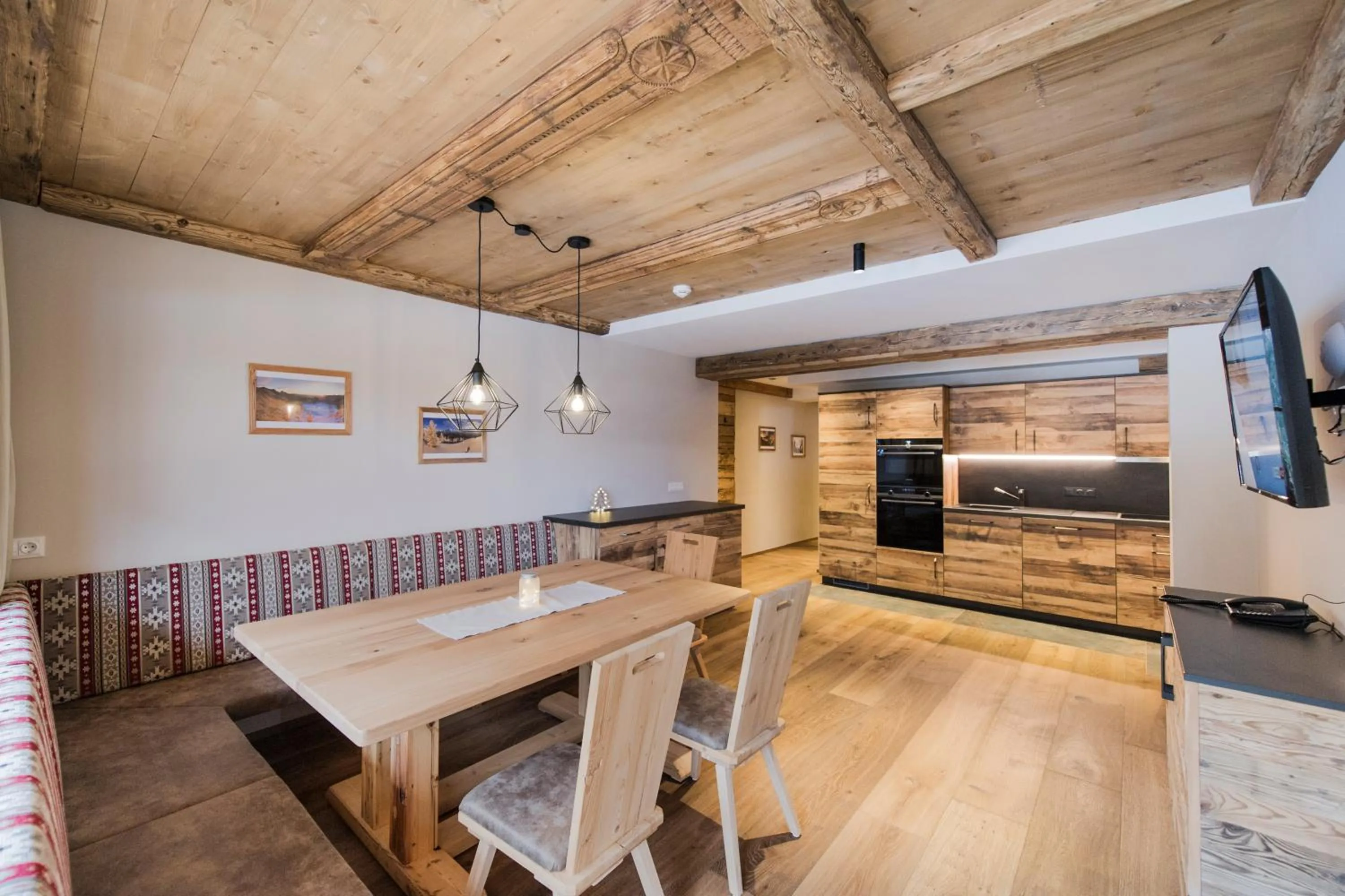 Kitchen or kitchenette in Ferienhof Ausserbrente