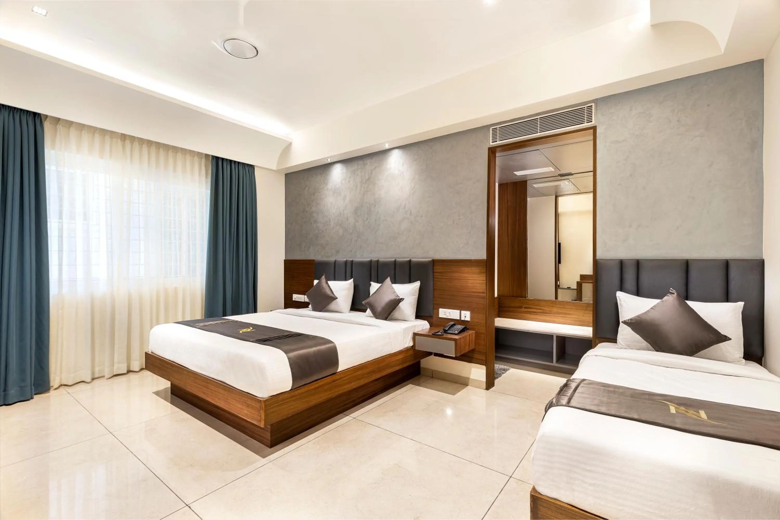 Bed in Narthaki Boutique Hotel