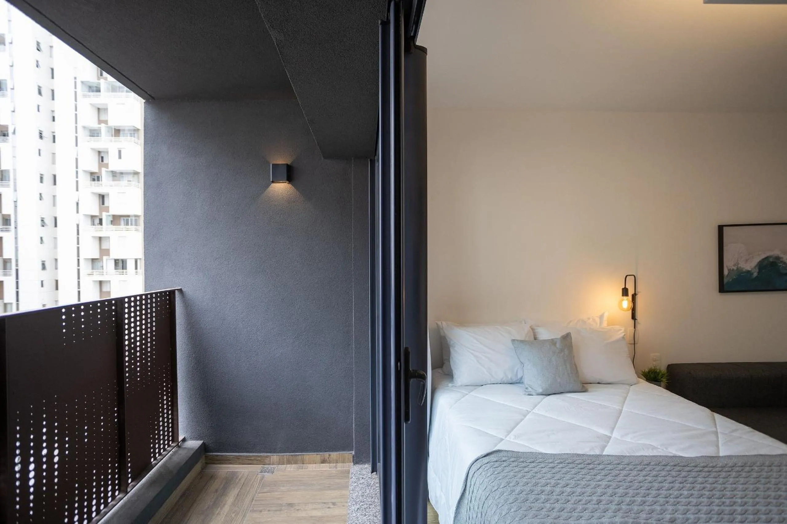 Bedroom, Bed in Walk Moema