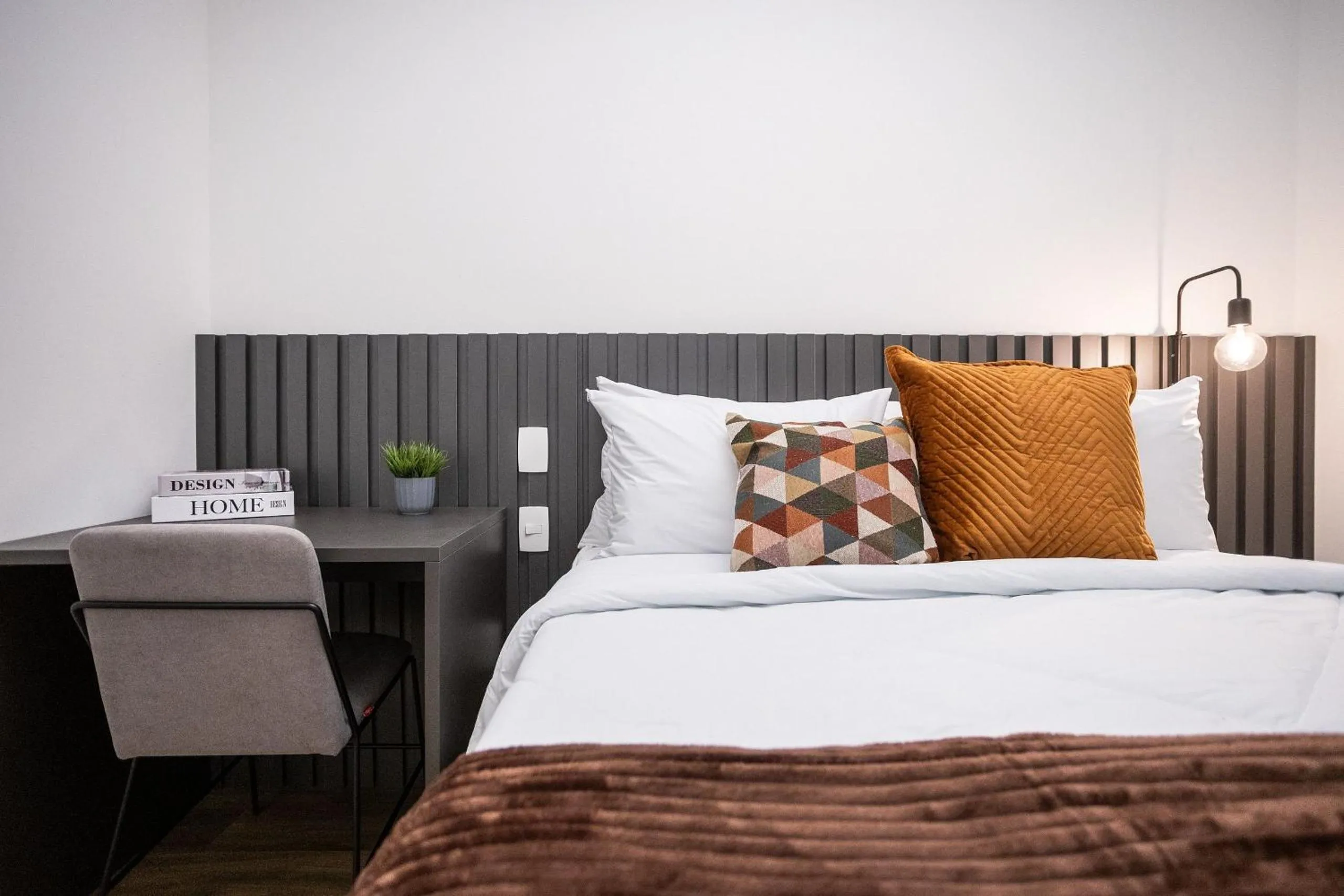 Bedroom, Bed in Walk Moema