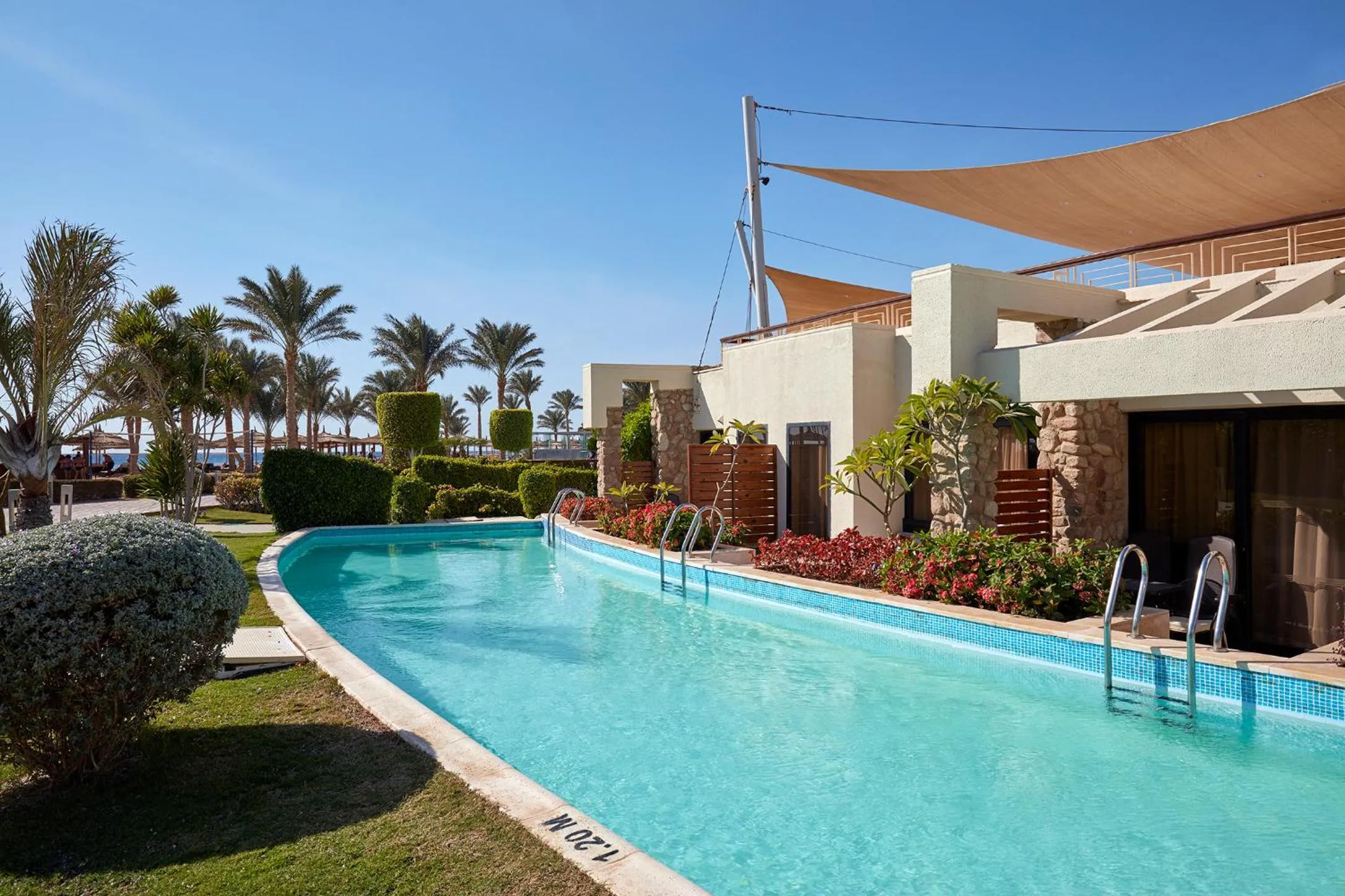 Pool view in Coral Sea Imperial "Coral Sea Sensatori"