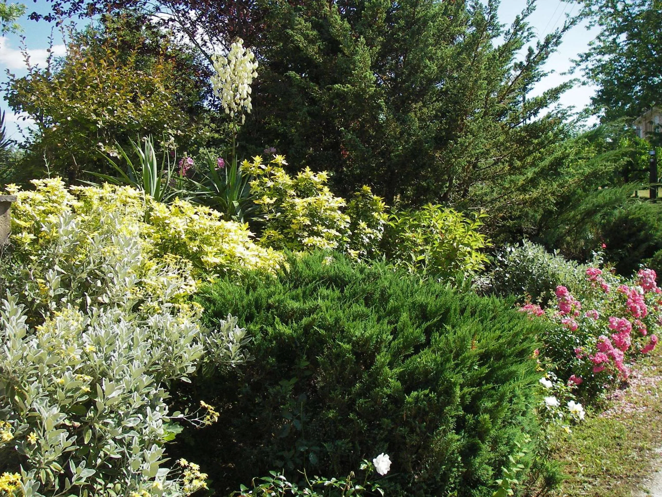 Garden view in Les 4 Saisons