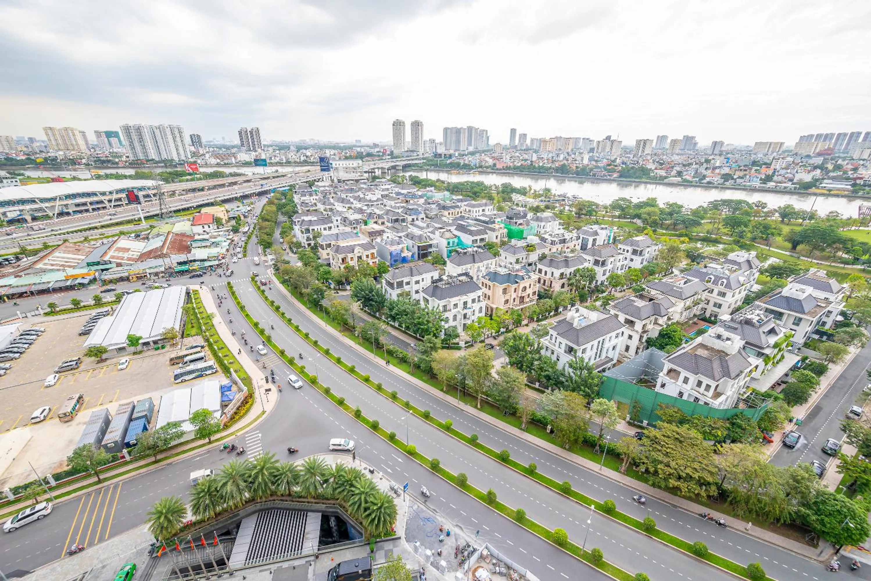 City view in CeLaVie Serviced Apartment - The Vinhomes and Landmark