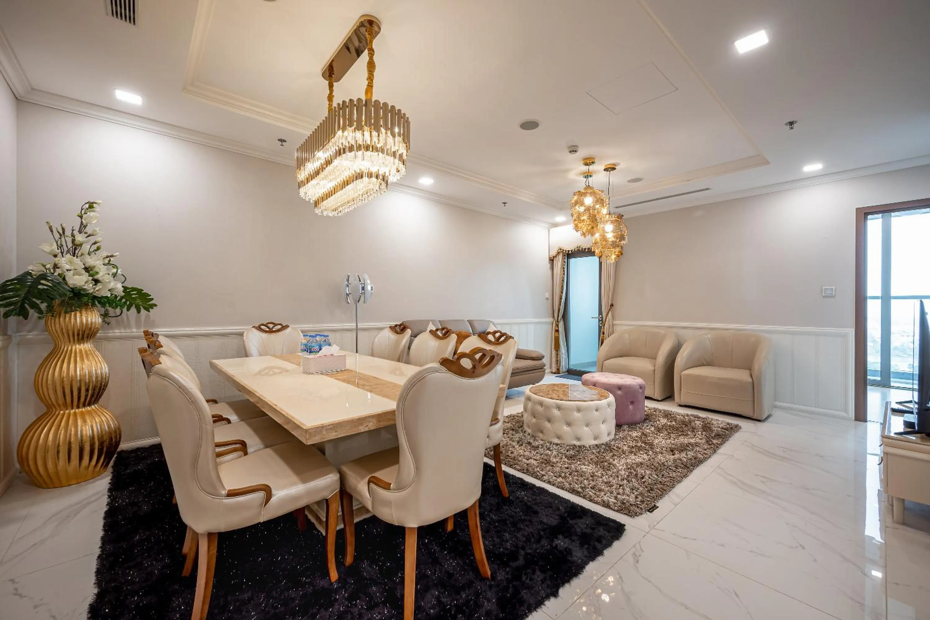 Living room in CeLaVie Serviced Apartment - The Vinhomes and Landmark