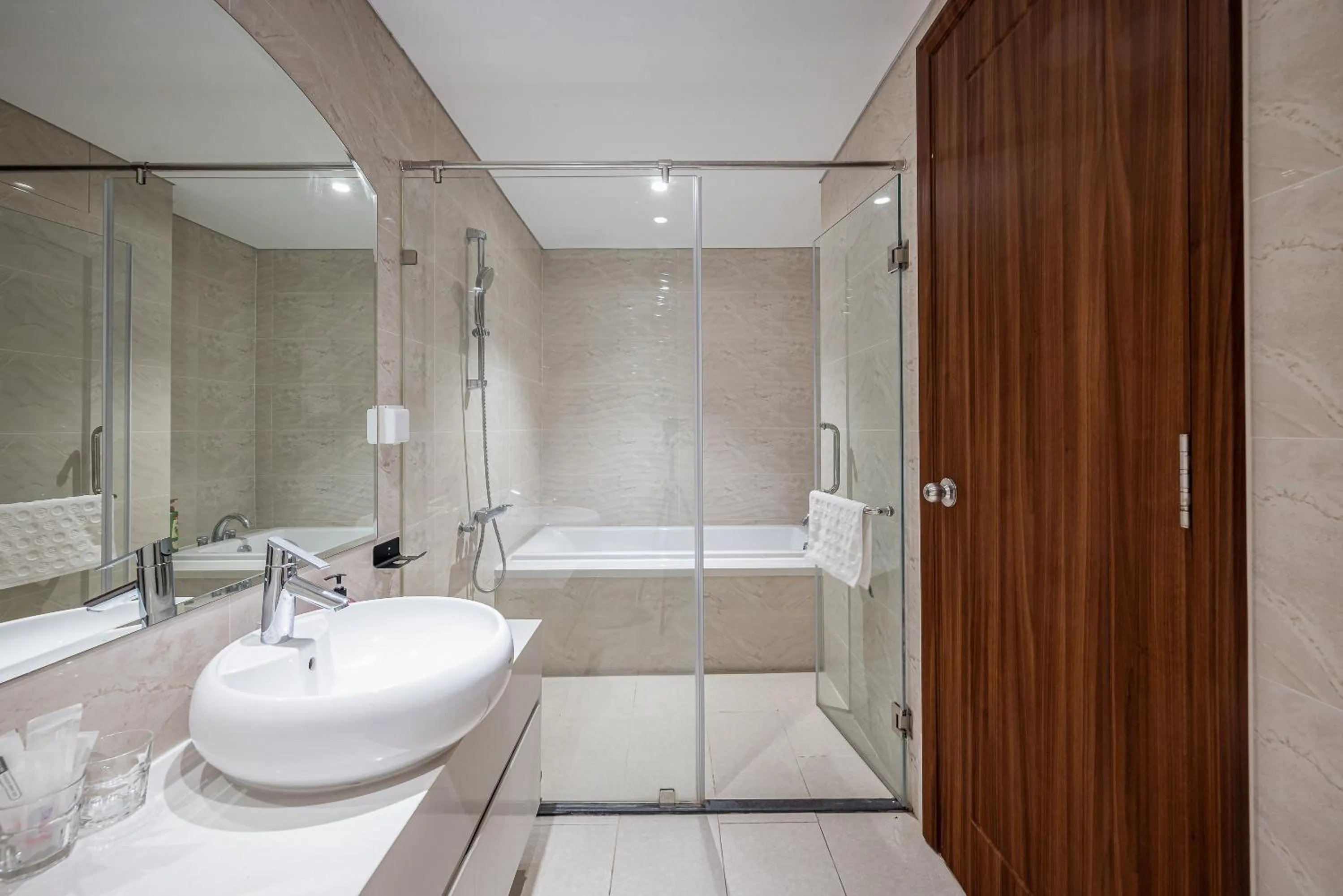 Bathroom in CeLaVie Serviced Apartment - The Vinhomes and Landmark