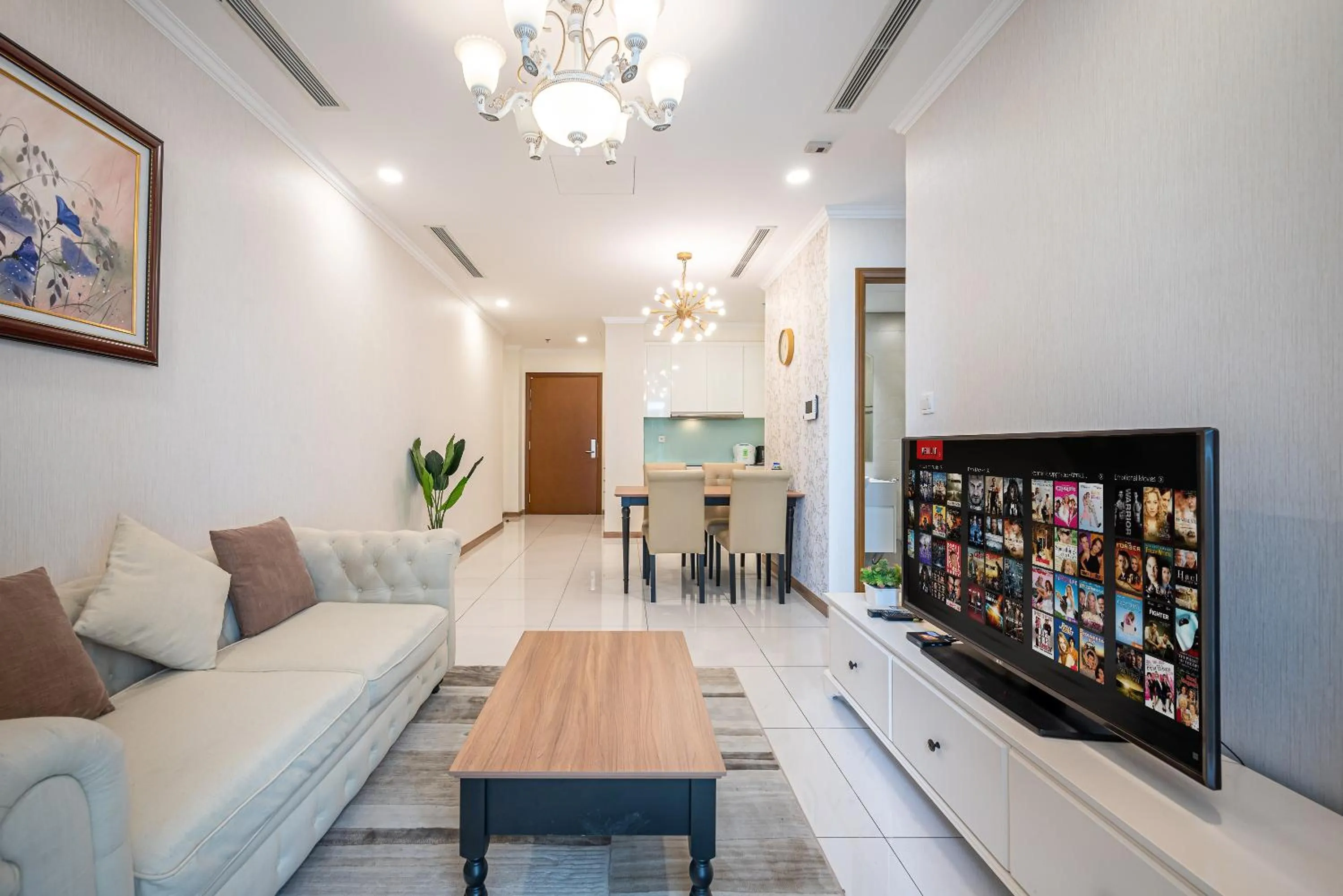 TV and multimedia in CeLaVie Serviced Apartment - The Vinhomes and Landmark