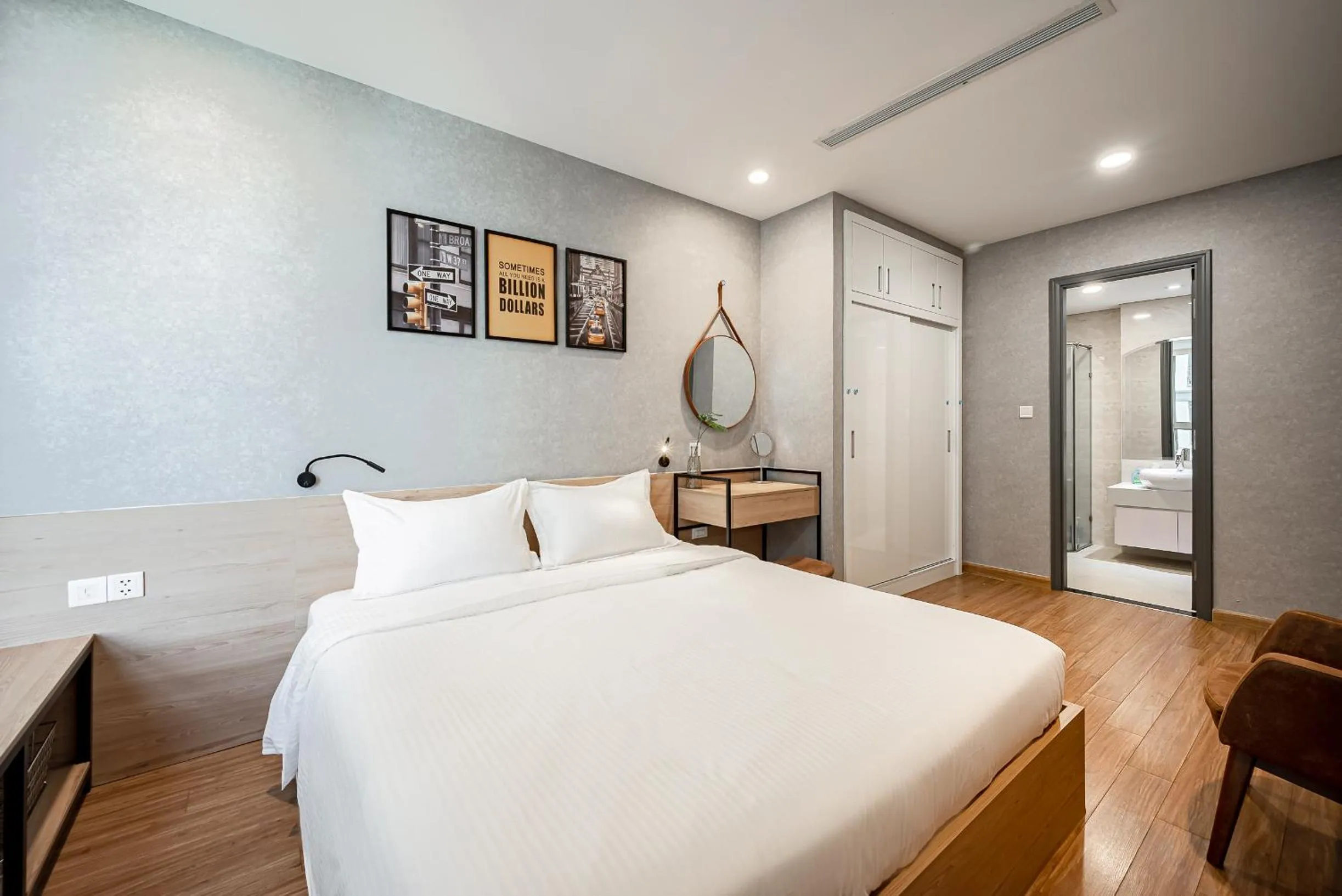 Bed in CeLaVie Serviced Apartment - The Vinhomes and Landmark