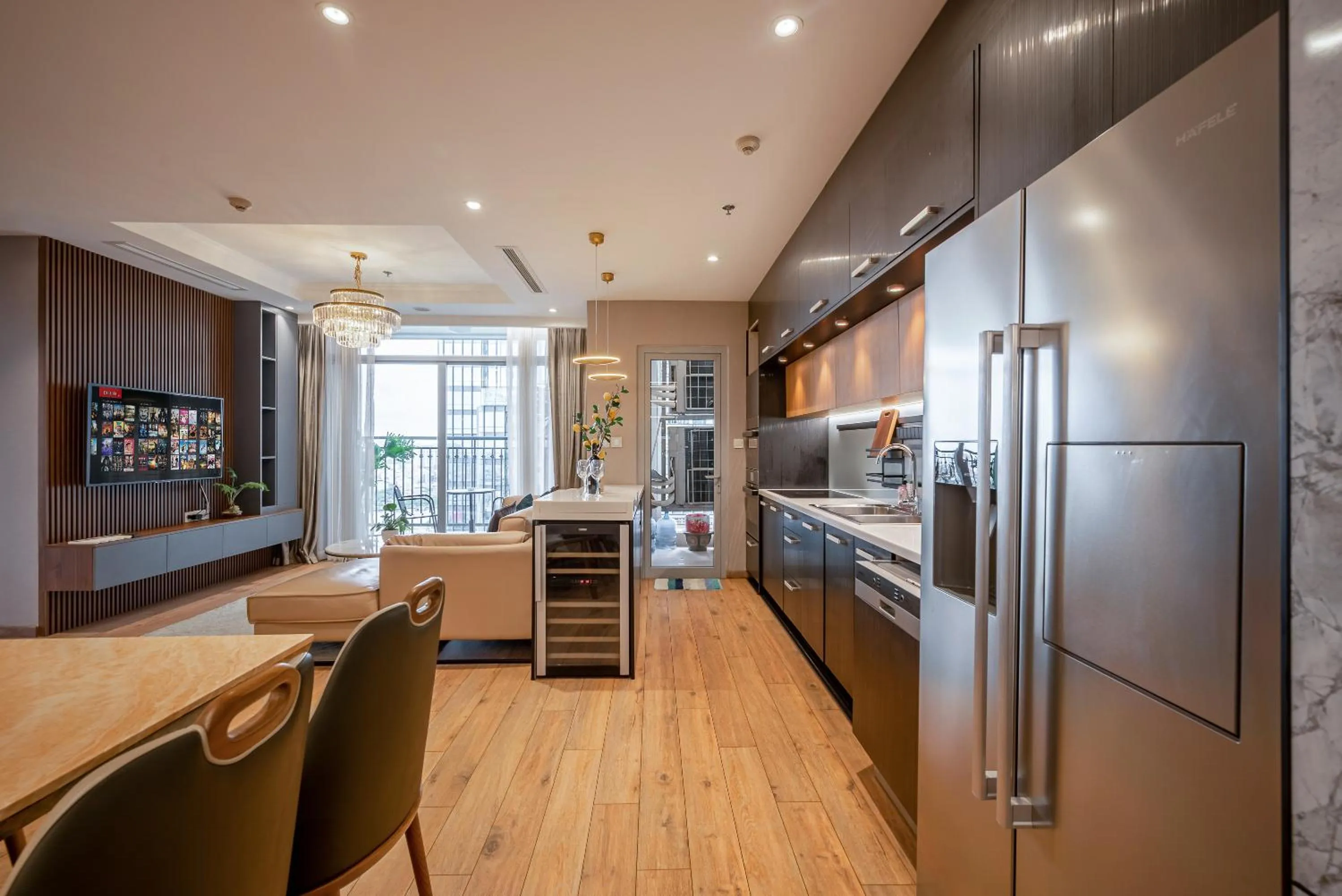 Kitchen or kitchenette in CeLaVie Serviced Apartment - The Vinhomes and Landmark